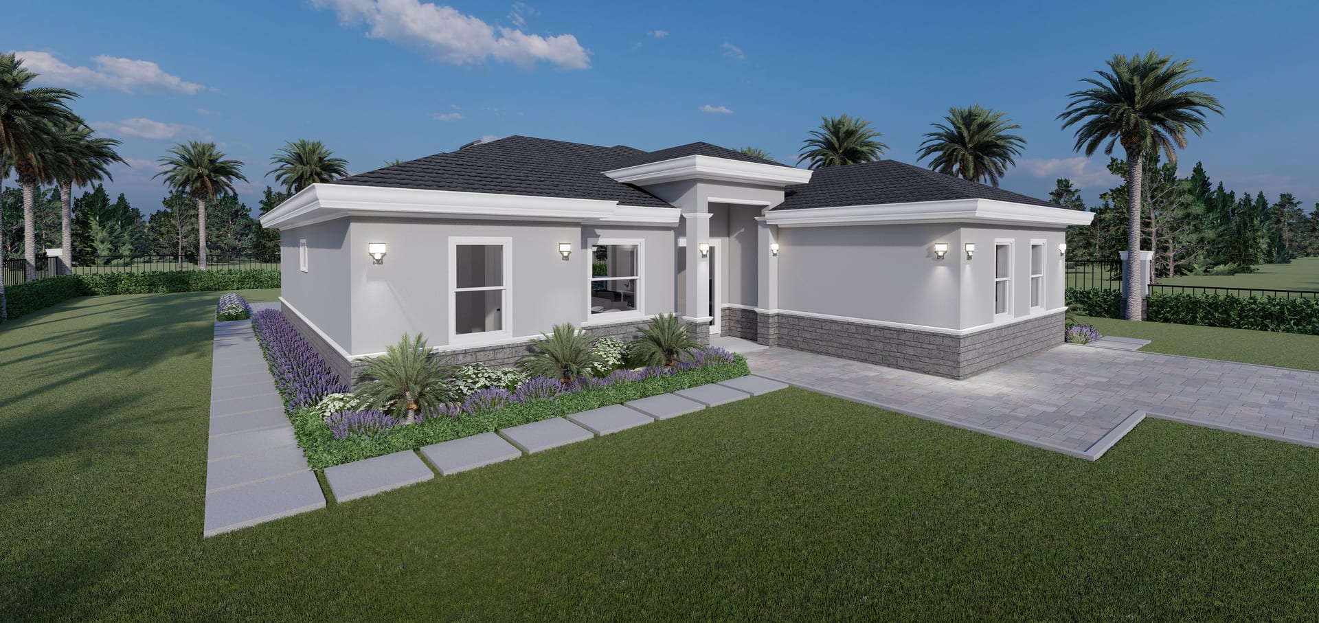 Cres M1 Op. No Garage front-side facade