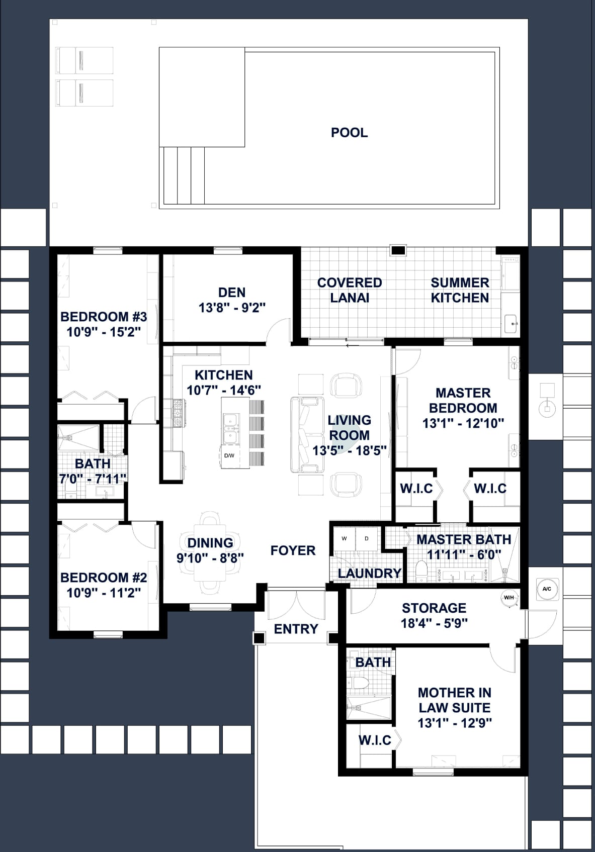 Cres M11 ADU 2D floor plan with dimensions