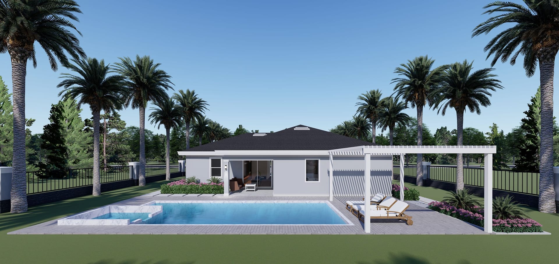 Cres M4 3 Baths rear facade