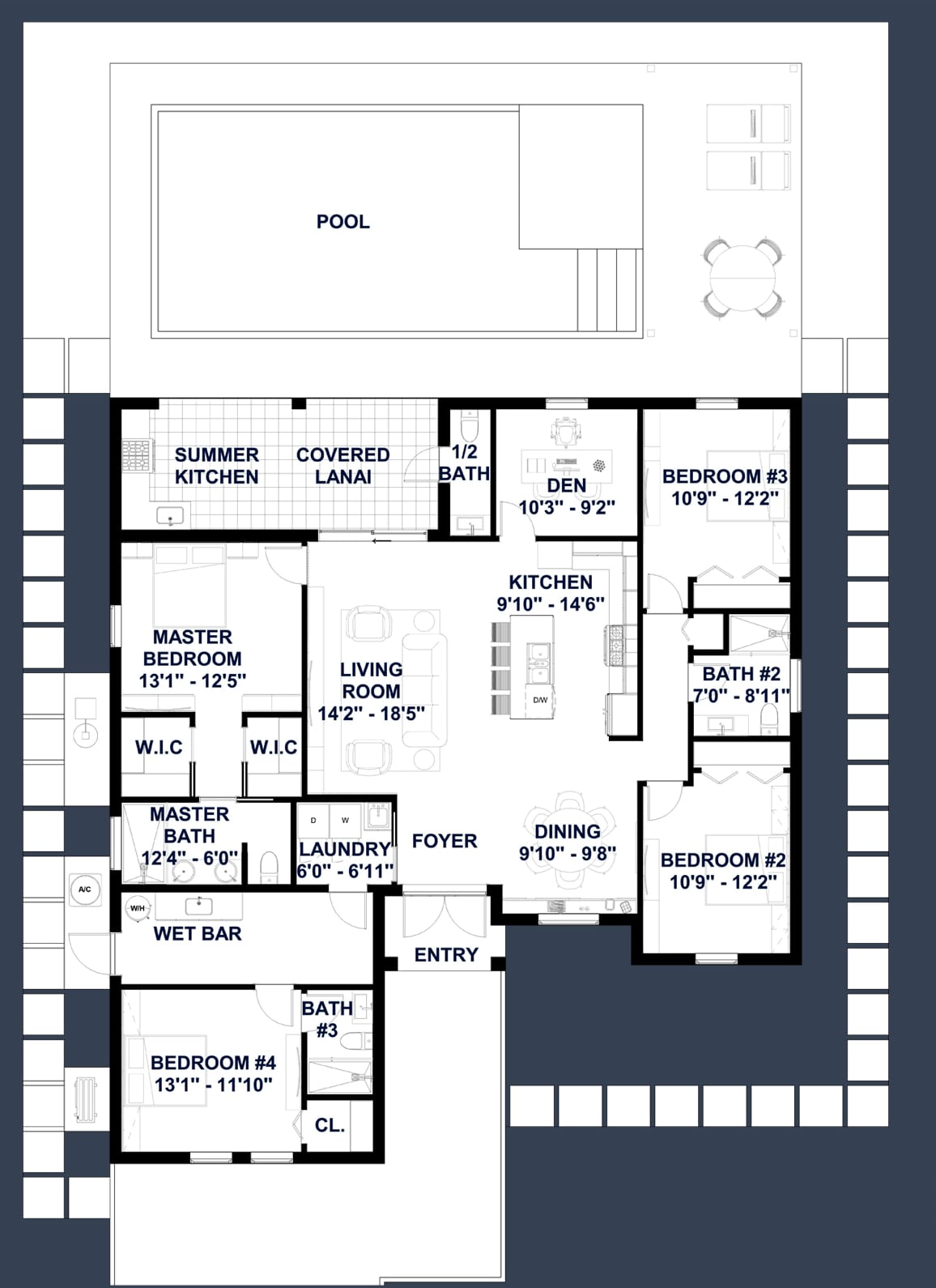 Cres M6 Op.ADU 2D floor plan with dimensions