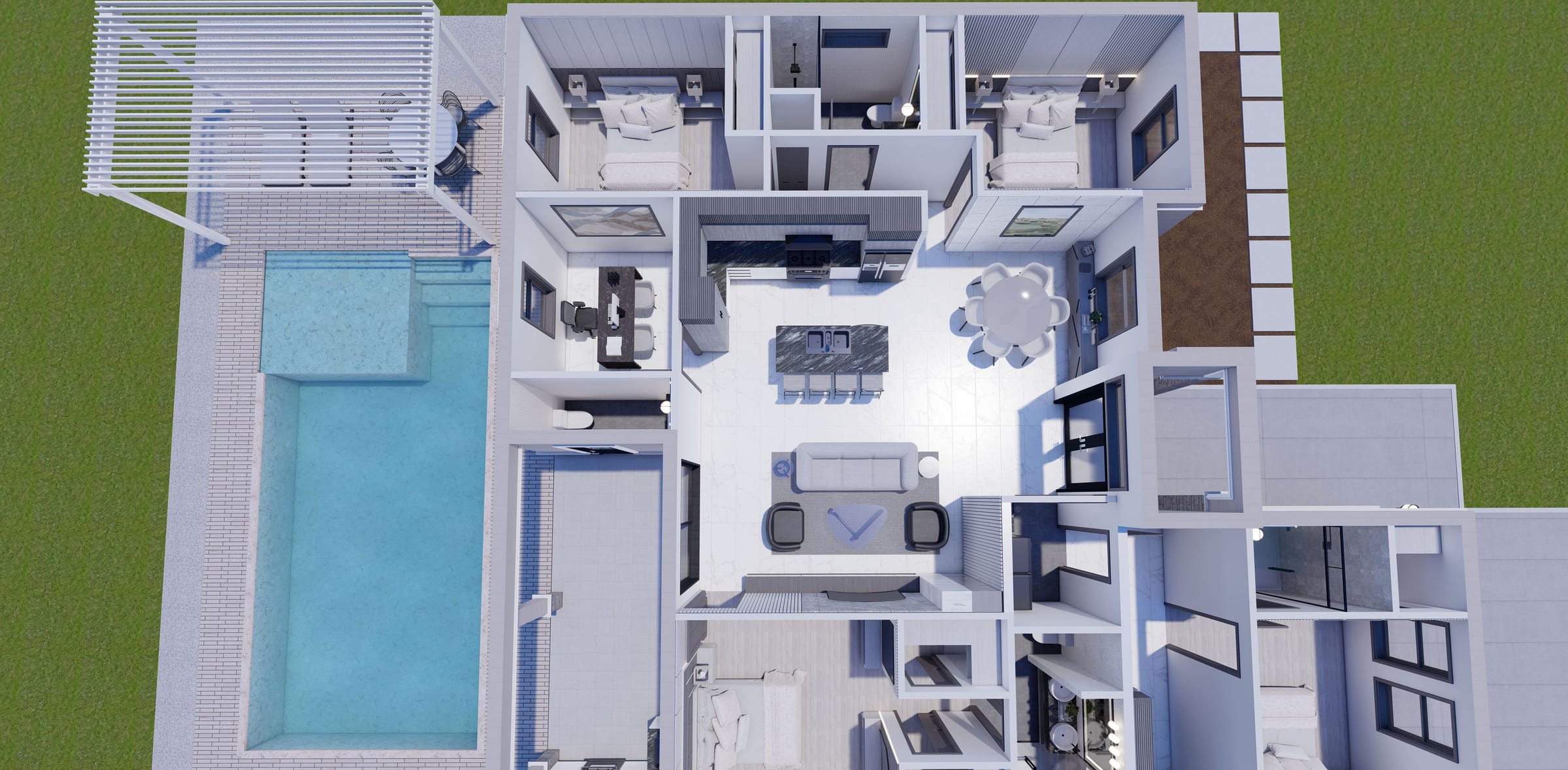 Cres M6 Op.ADU 3D floor plan, side view