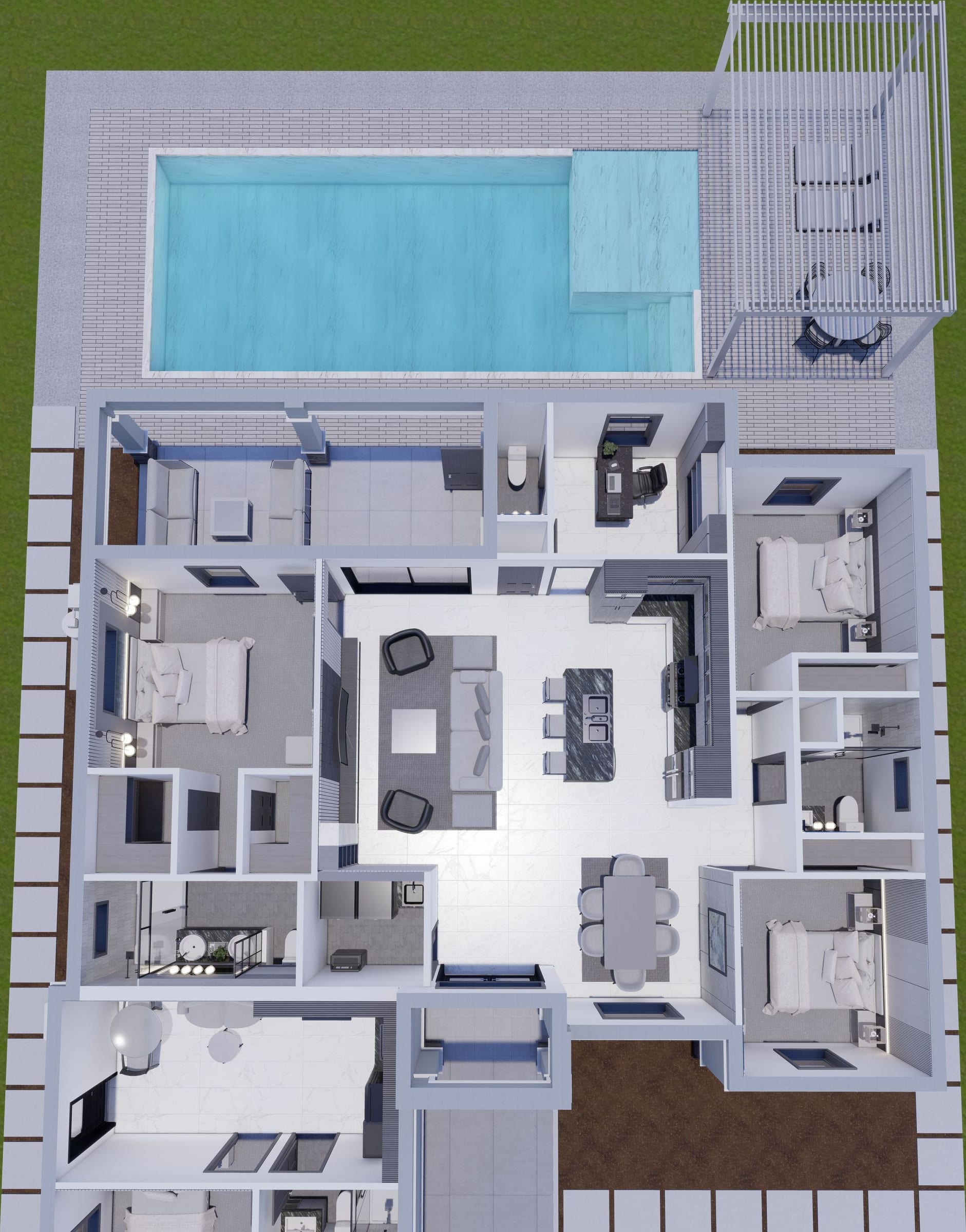 Cres M9 ADU 3D floor plan, top-down