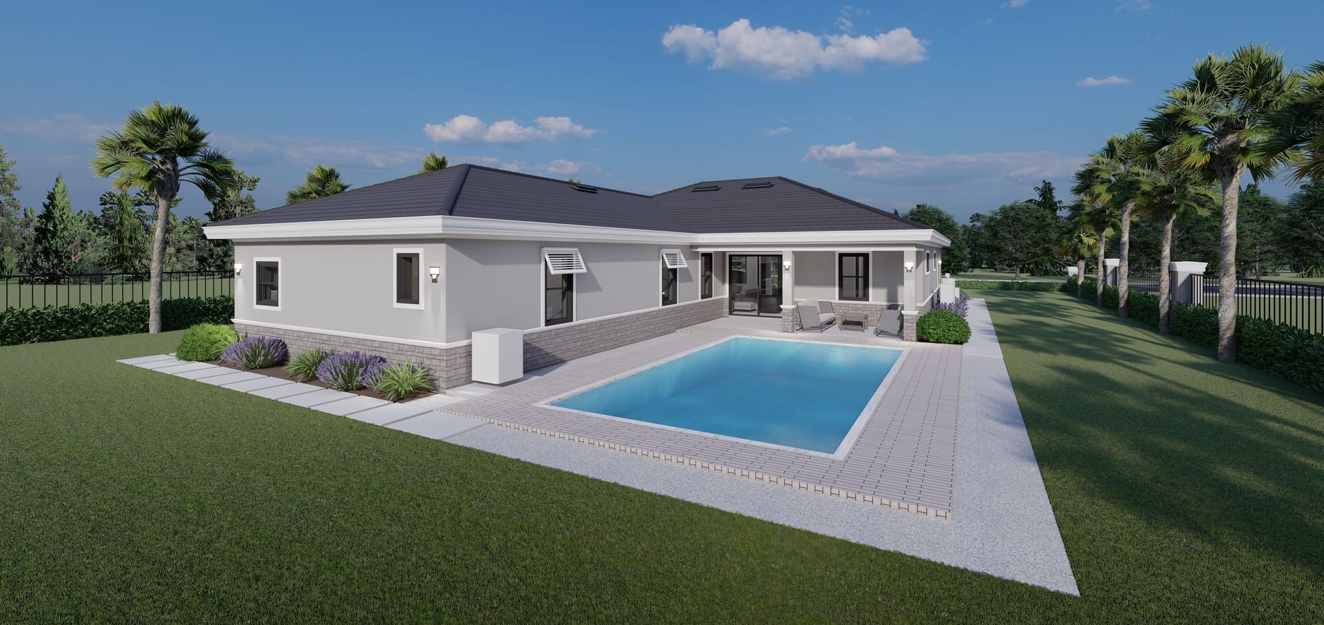 Creusa rear facade