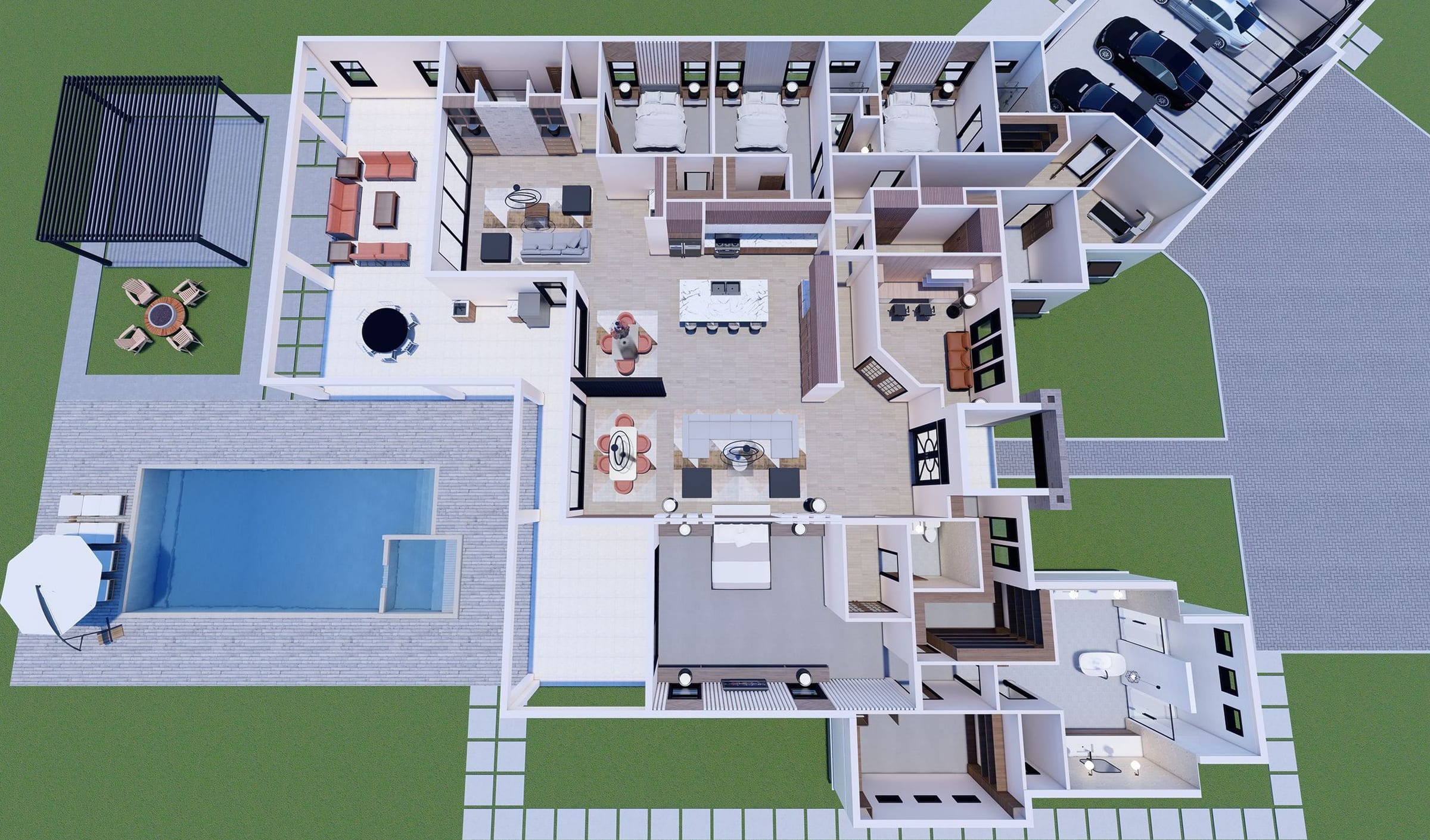 Crius 3D floor plan, side view