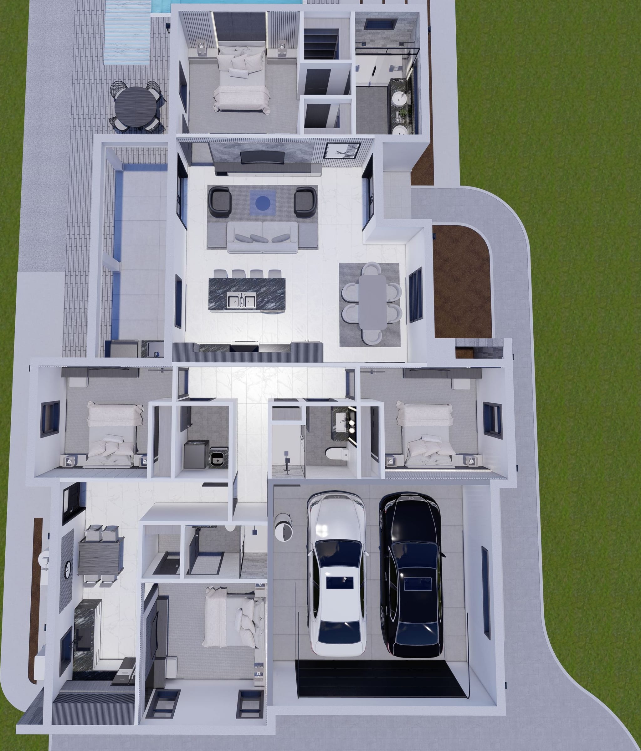 Cronus 3D floor plan, top-down