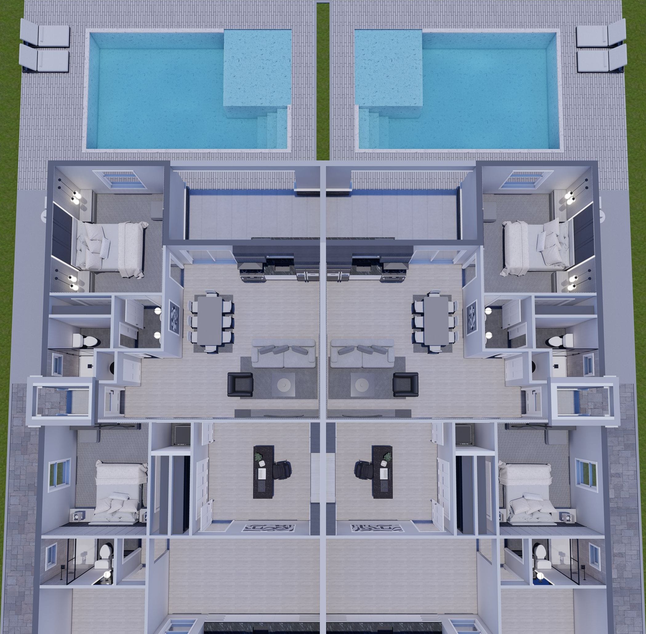 Dardanus M2 3D floor plan, top-down