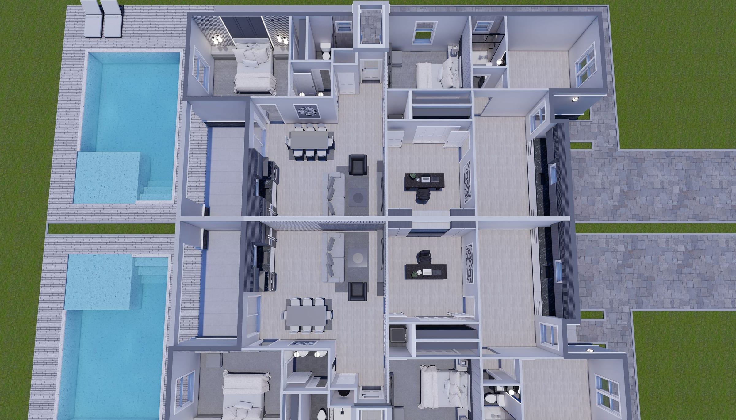 Dardanus M2 3D floor plan, side view