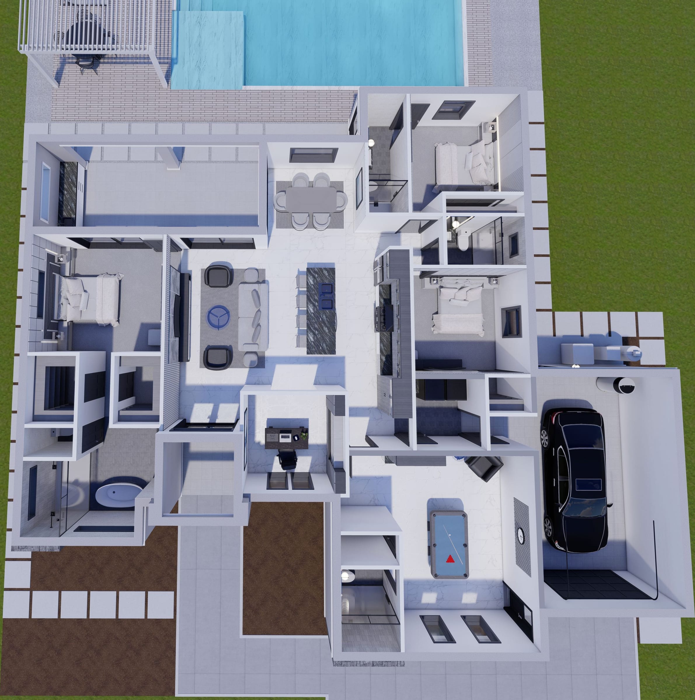 Deimos 3D floor plan, top-down
