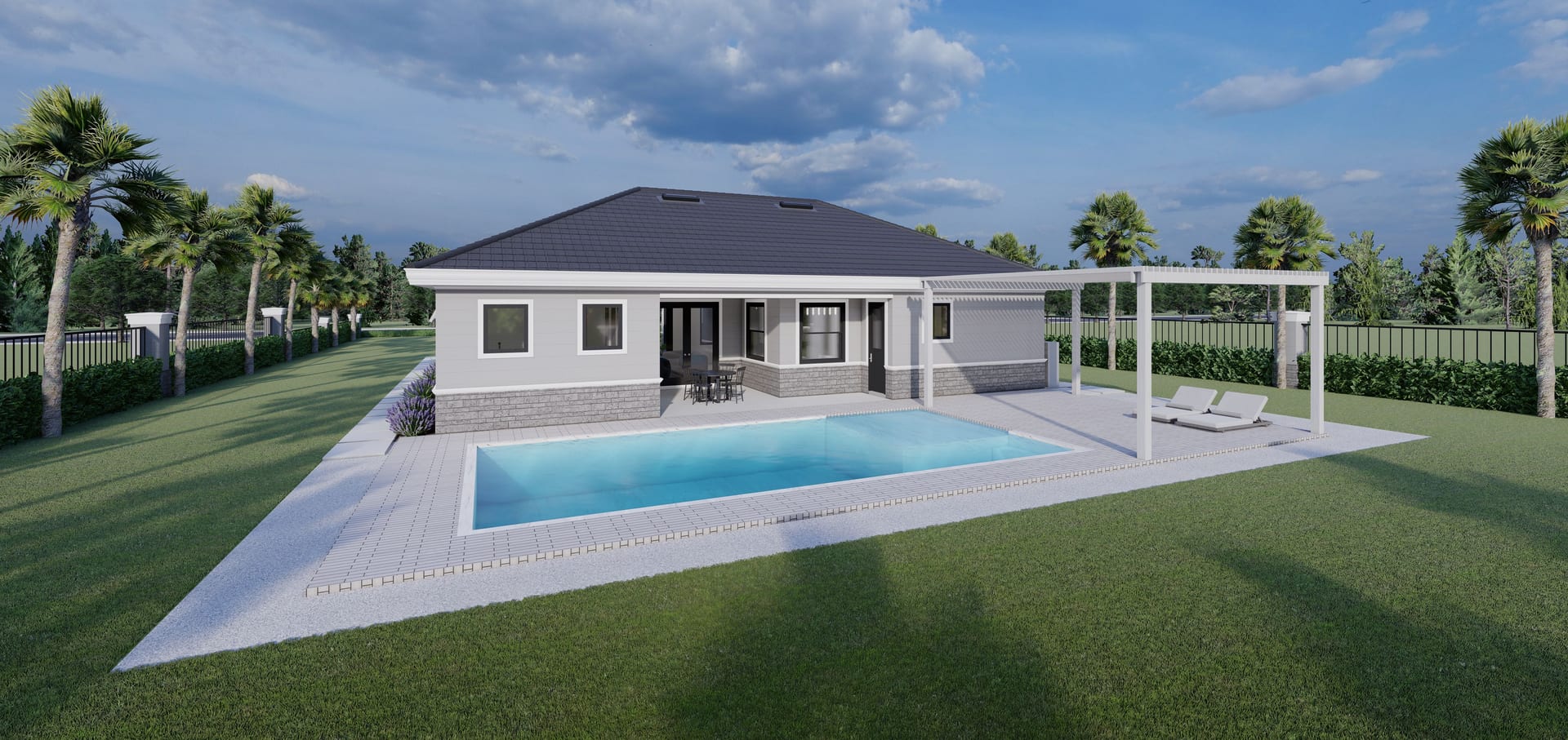Dryades M1 rear facade