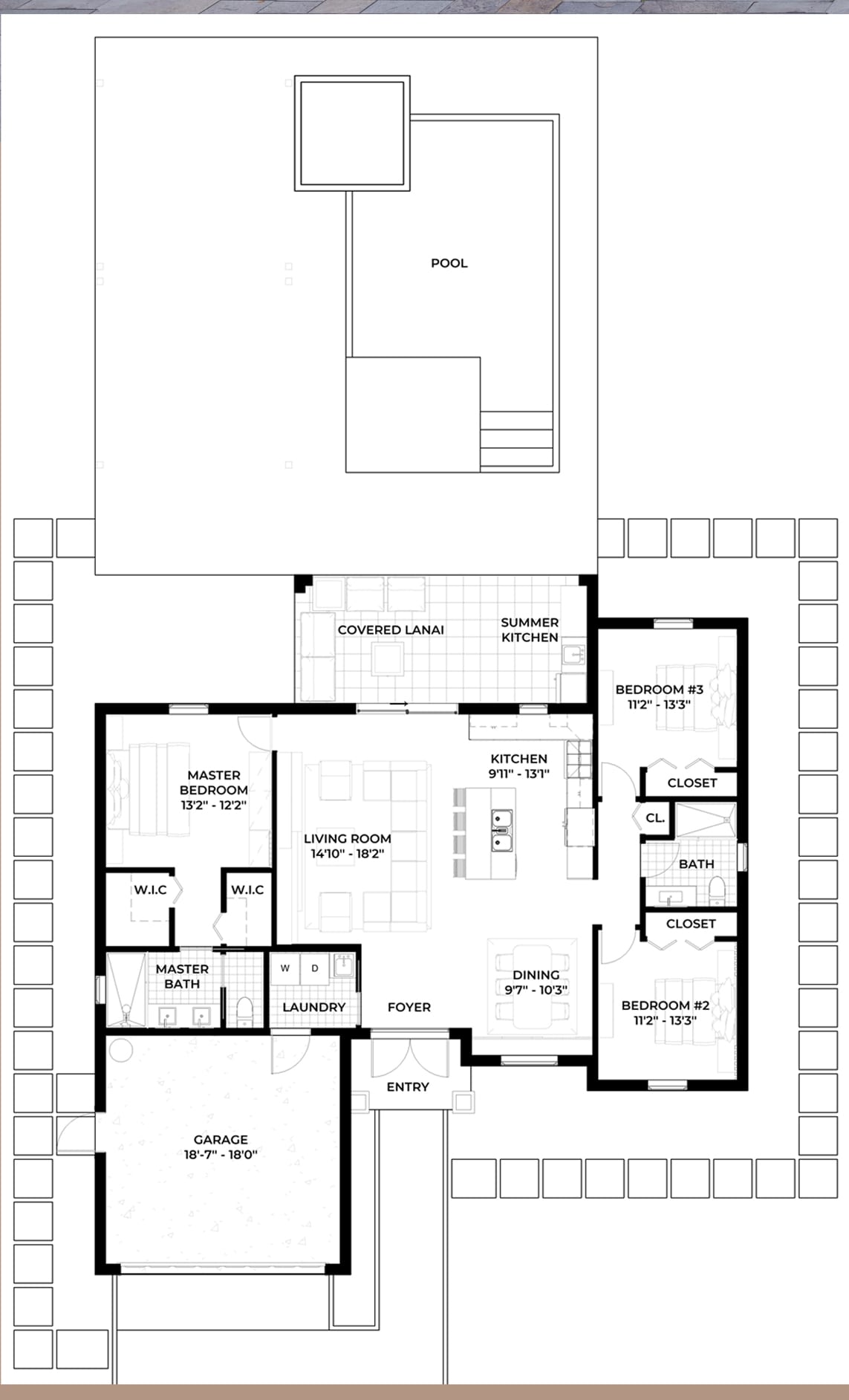 Dysis 2D floor plan with dimensions