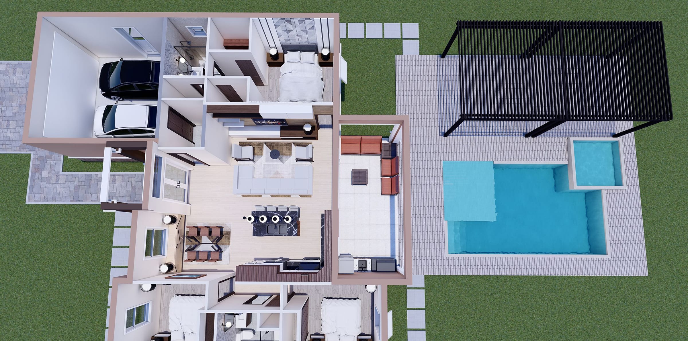 Dysis 3D floor plan, side view
