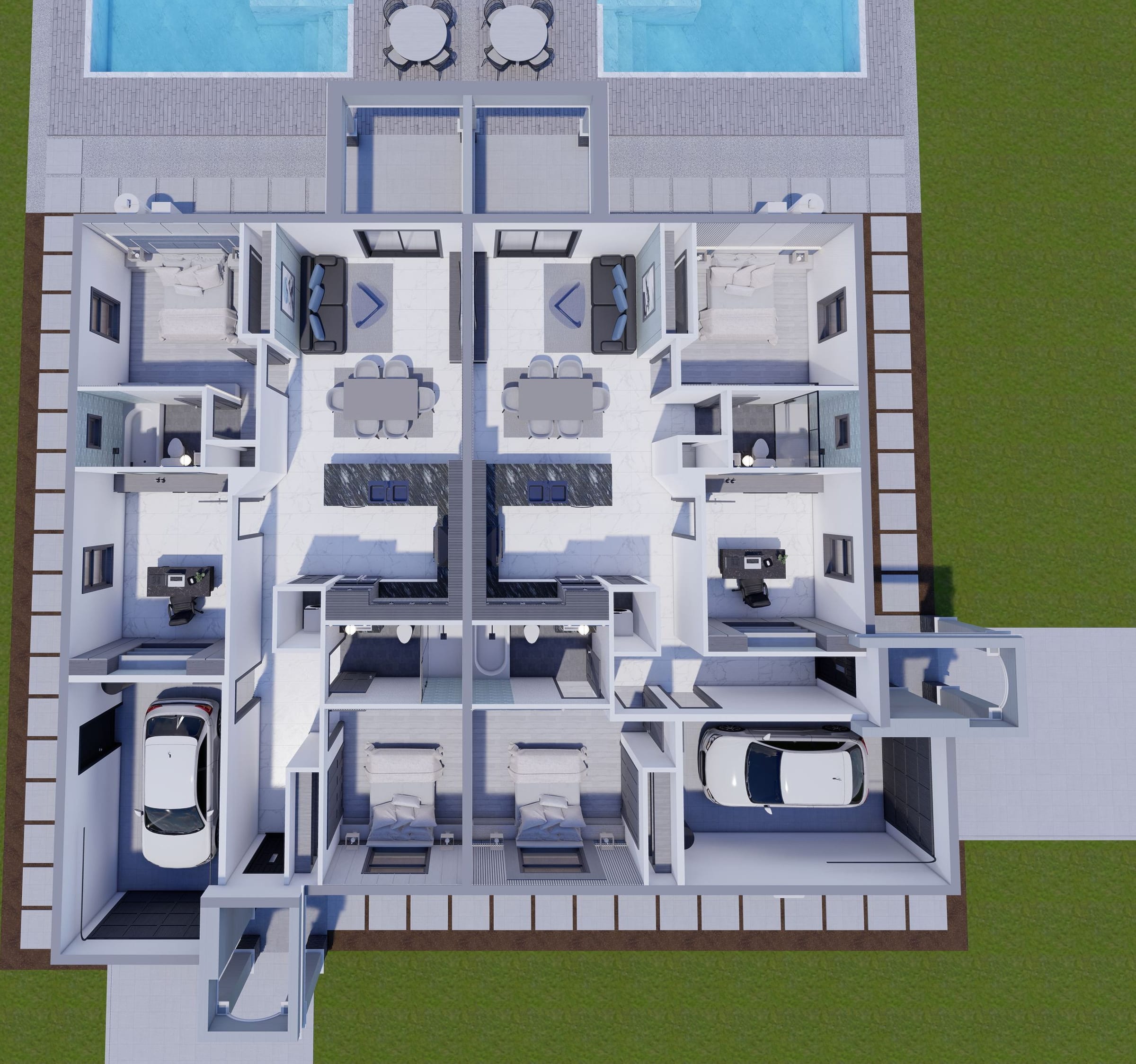 Eetion M3 3D floor plan, top-down
