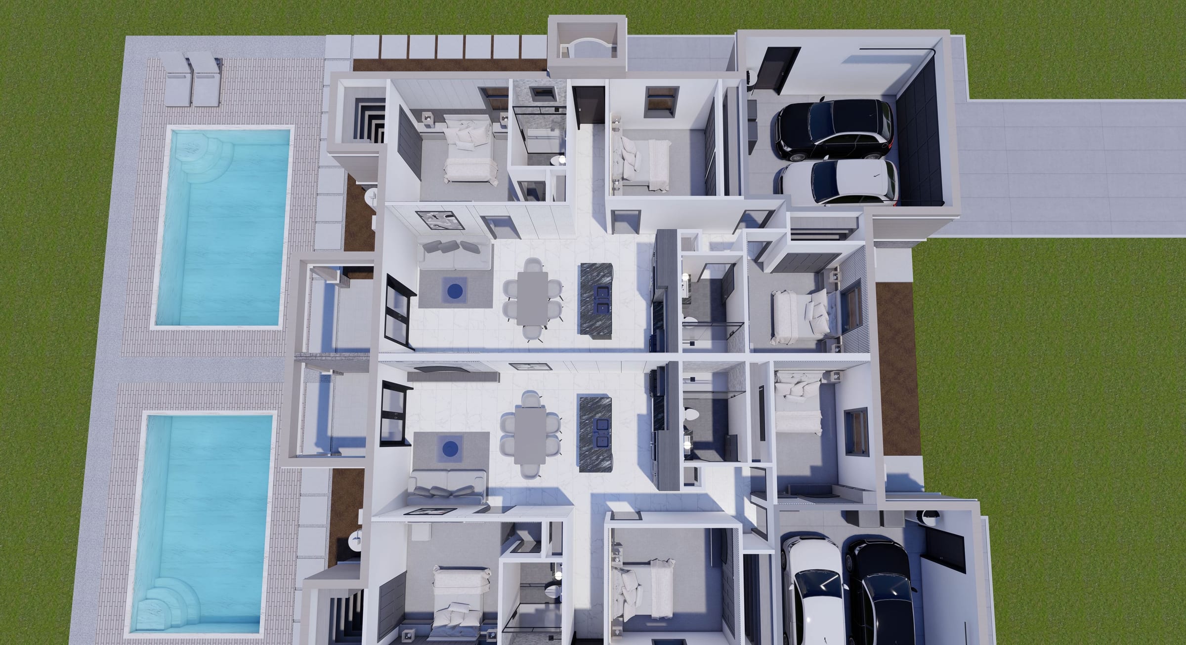 Eetion M4 (Corner) 3D floor plan, side view