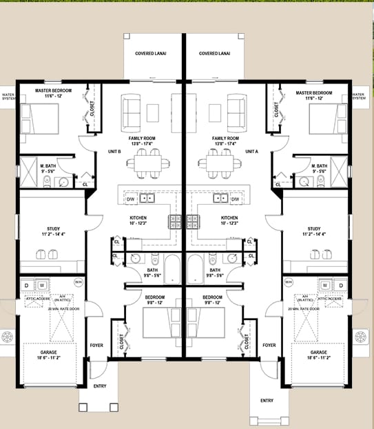 Eetion 2D floor plan with dimensions