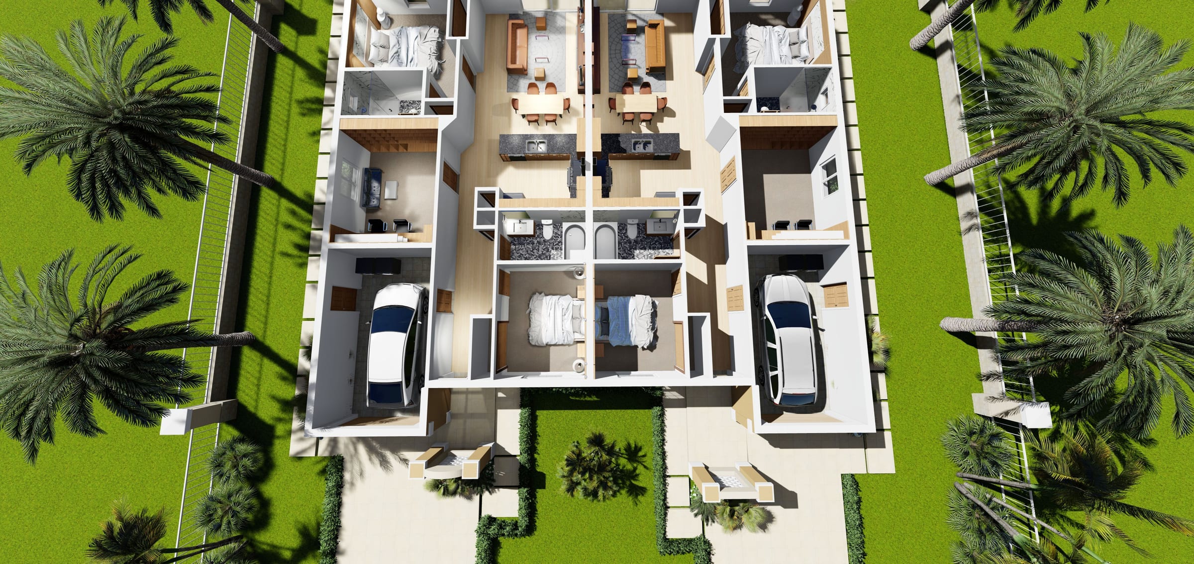 Eetion 3D floor plan, top-down