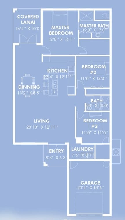 Eirene 2D floor plan with dimensions