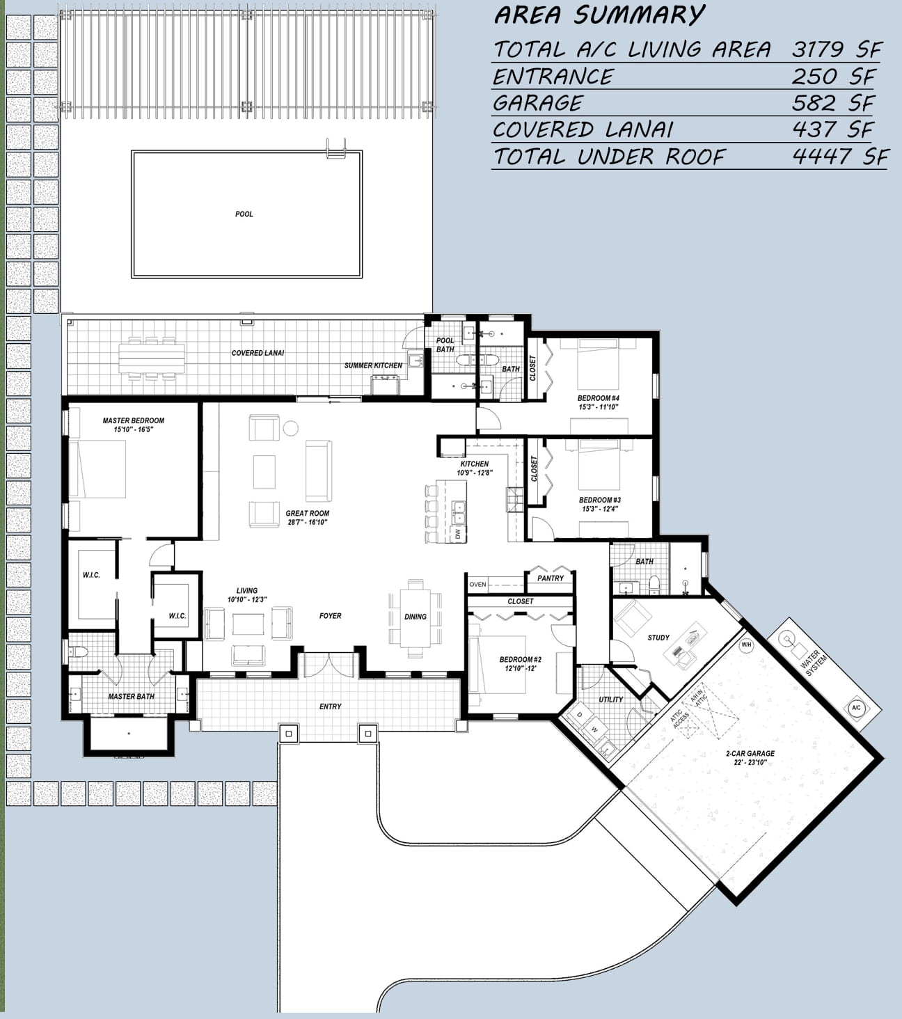 Eleos 2D floor plan with dimensions