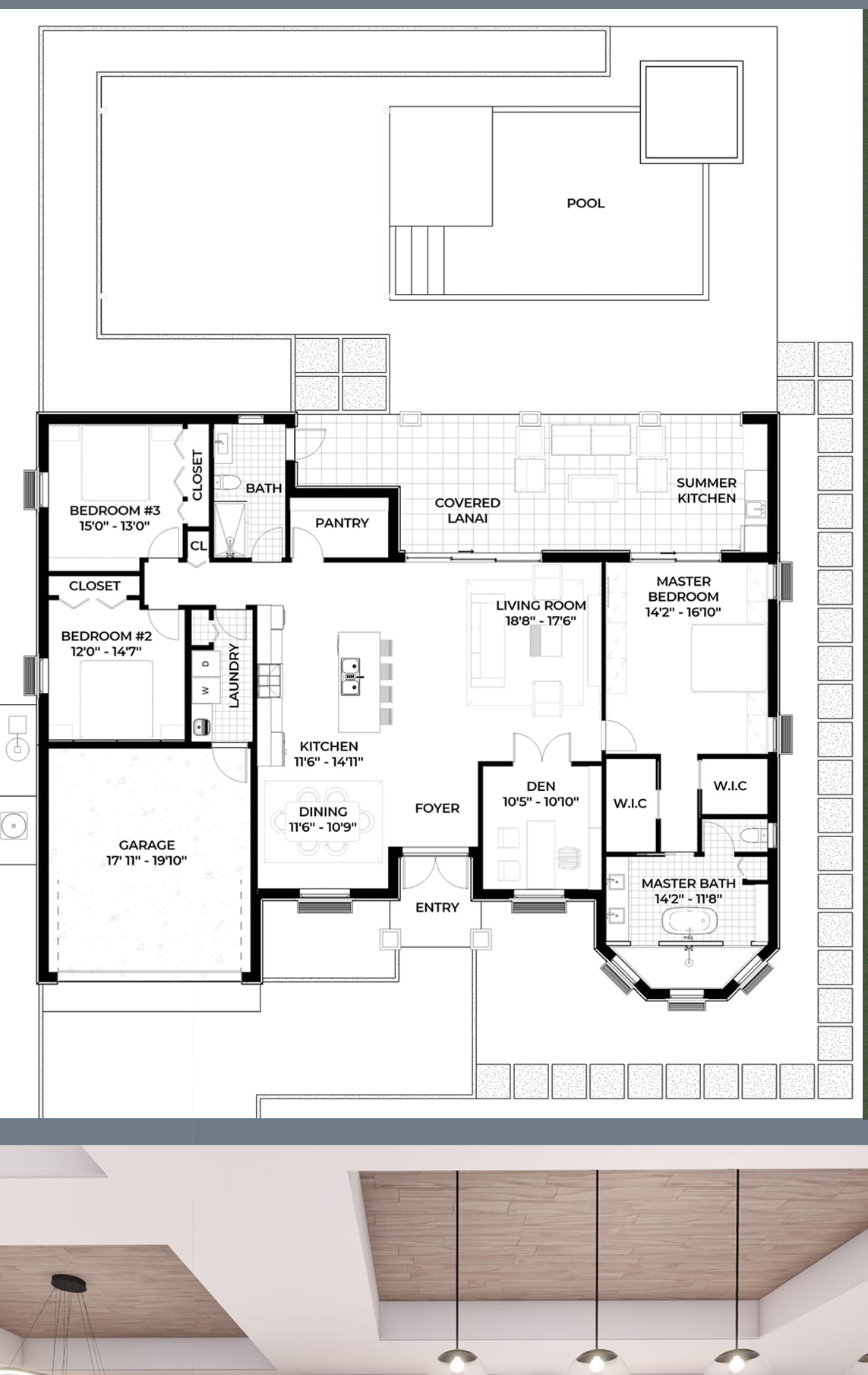 Eleus 2D floor plan with dimensions