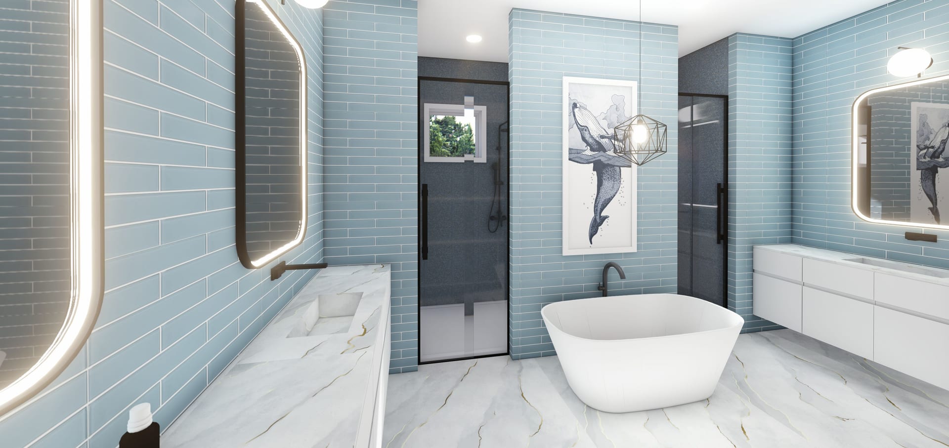 Eleusis master bath