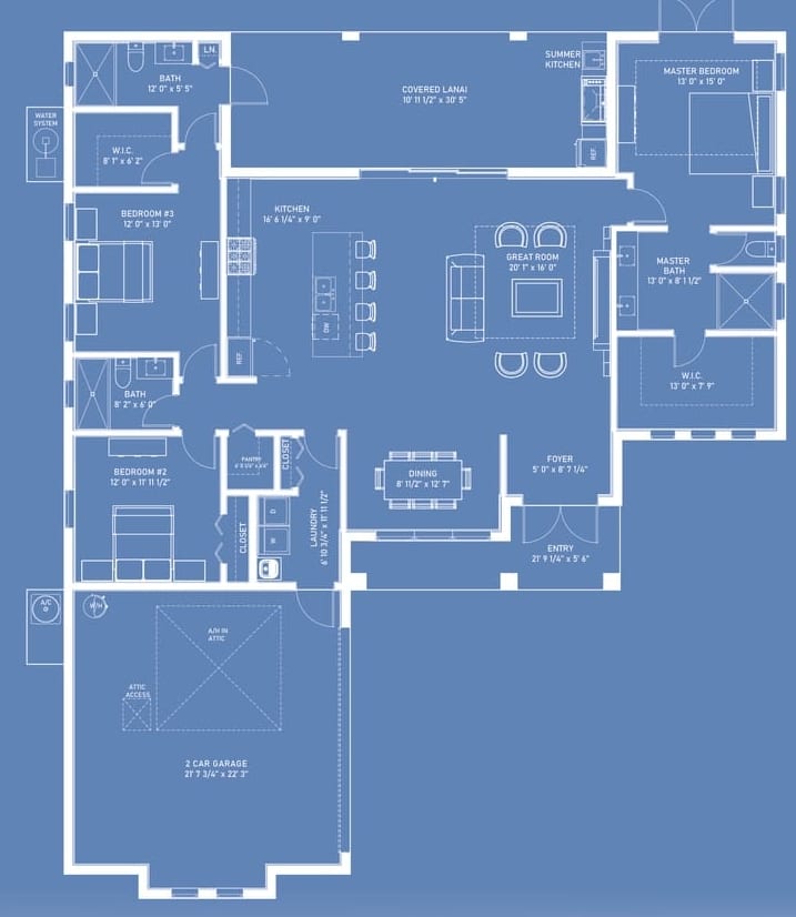 Epione 2D floor plan with dimensions