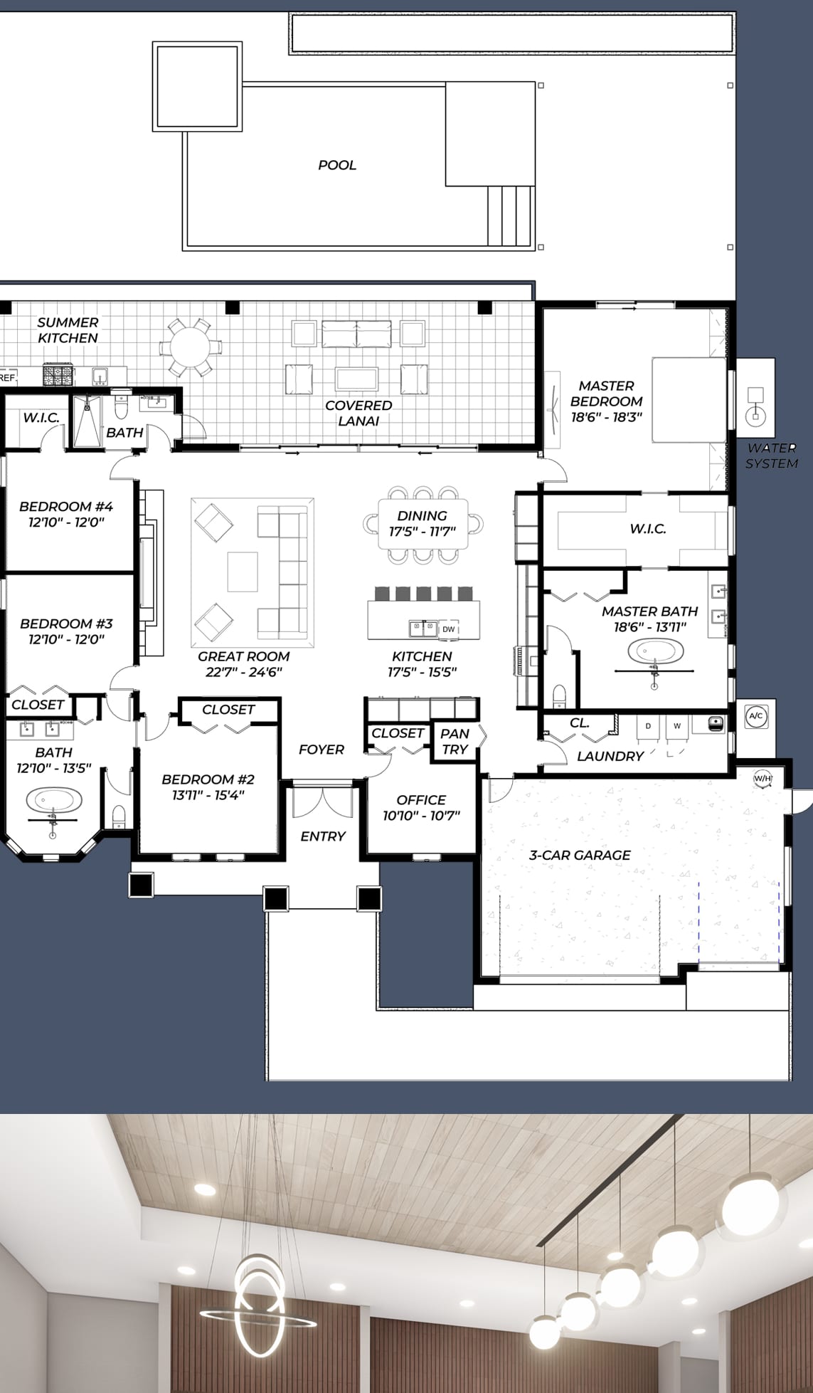 Erotes M1 2D floor plan with dimensions