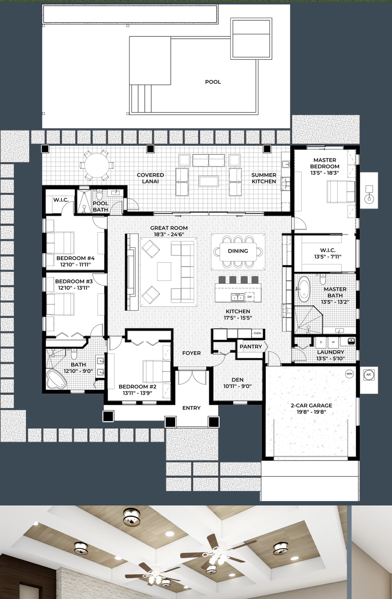 Erotes 2D floor plan with dimensions