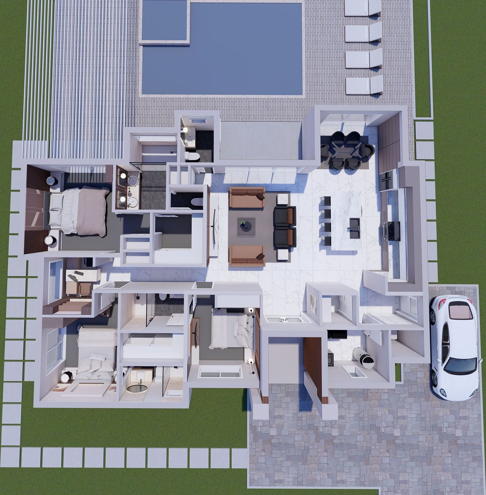Eurotas 3D floor plan, top-down