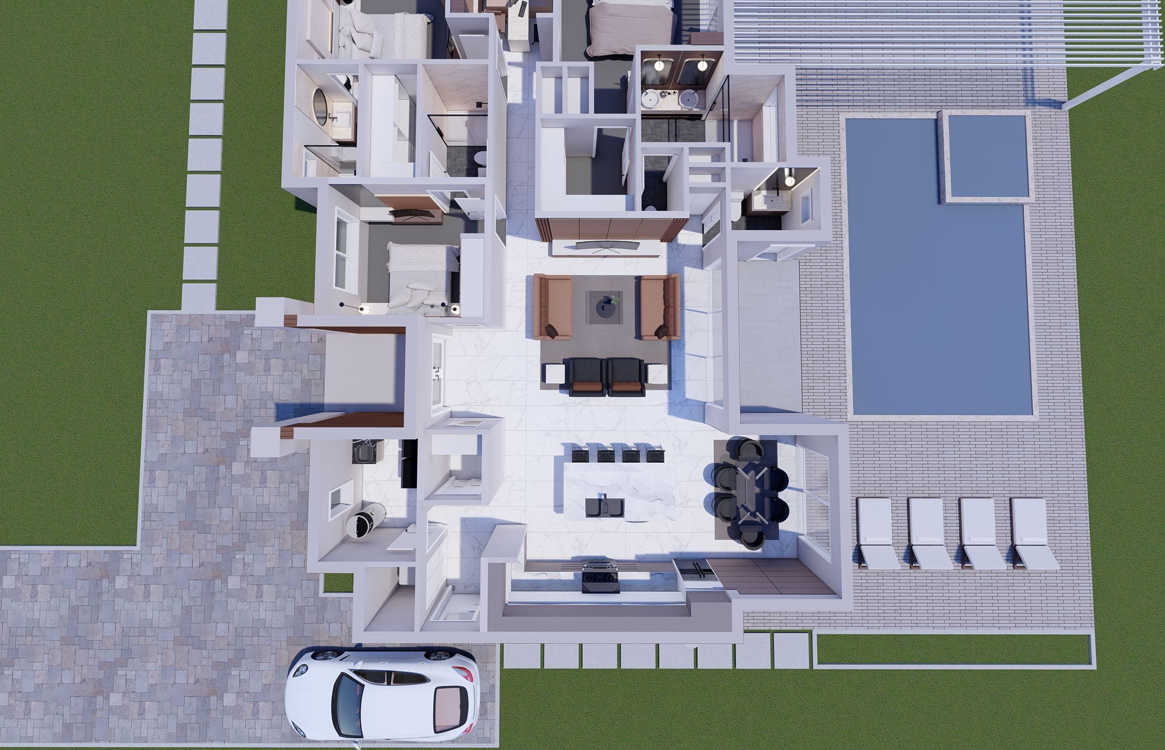 Eurotas 3D floor plan, side view