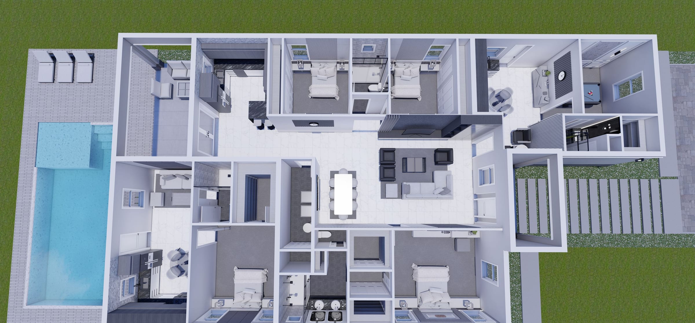 Euterpe 3D floor plan, side view
