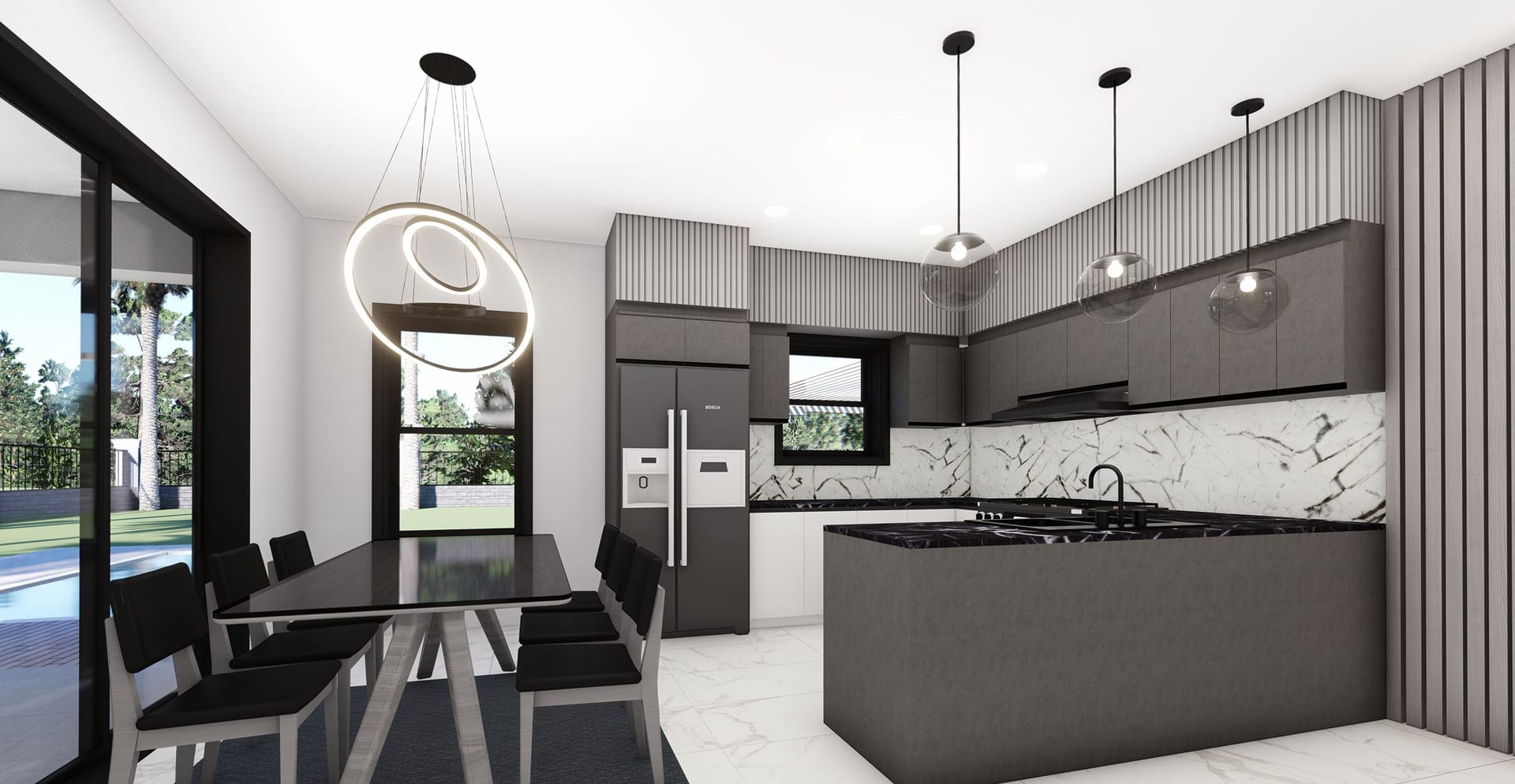 Gaia OP2 Garage Front kitchen