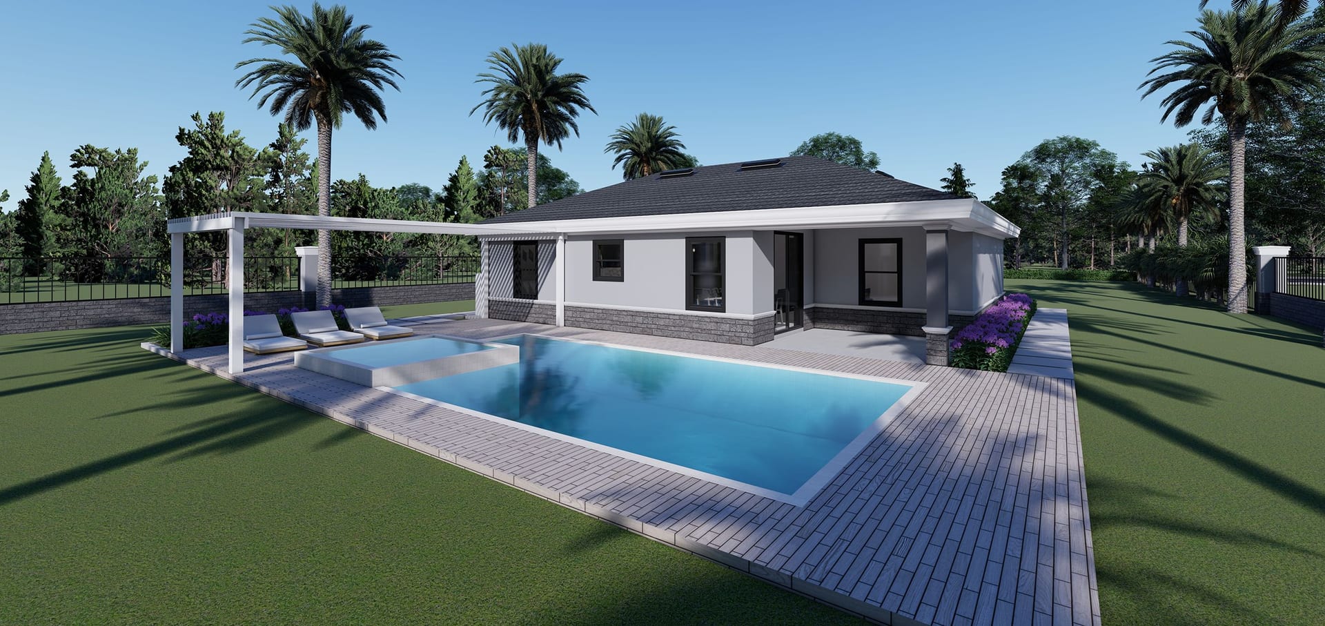 Gaia OP2 Garage Front rear facade