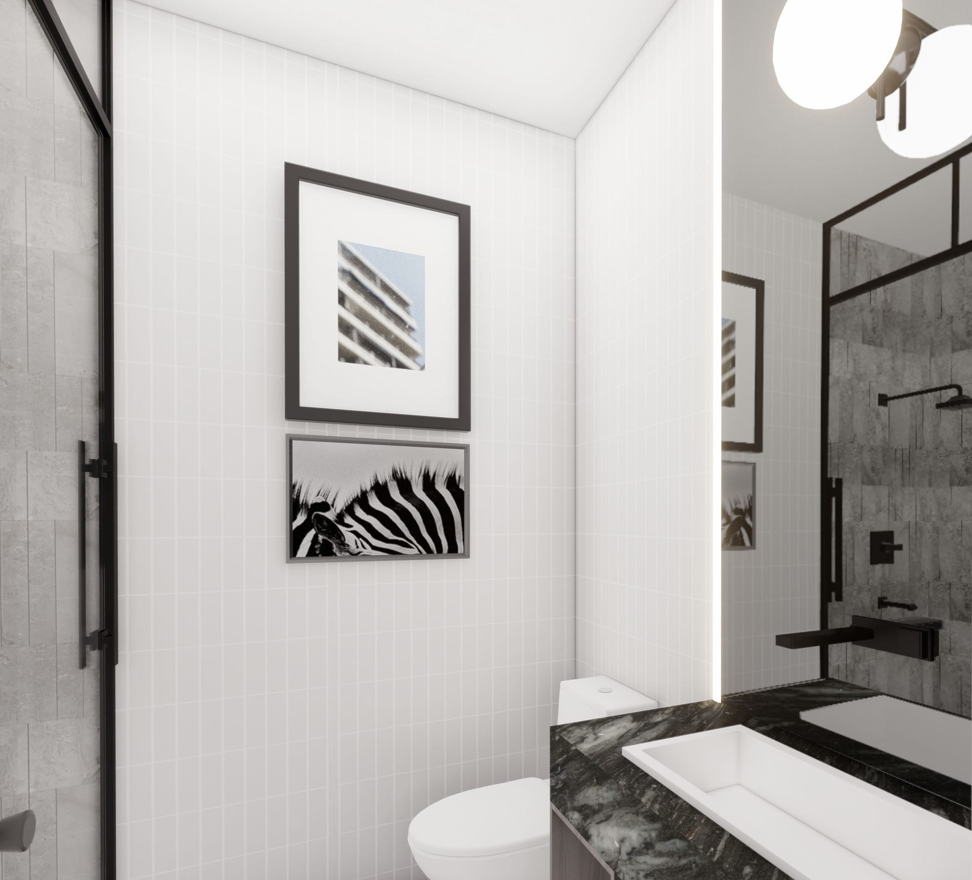 Guest House Double 864 master bath