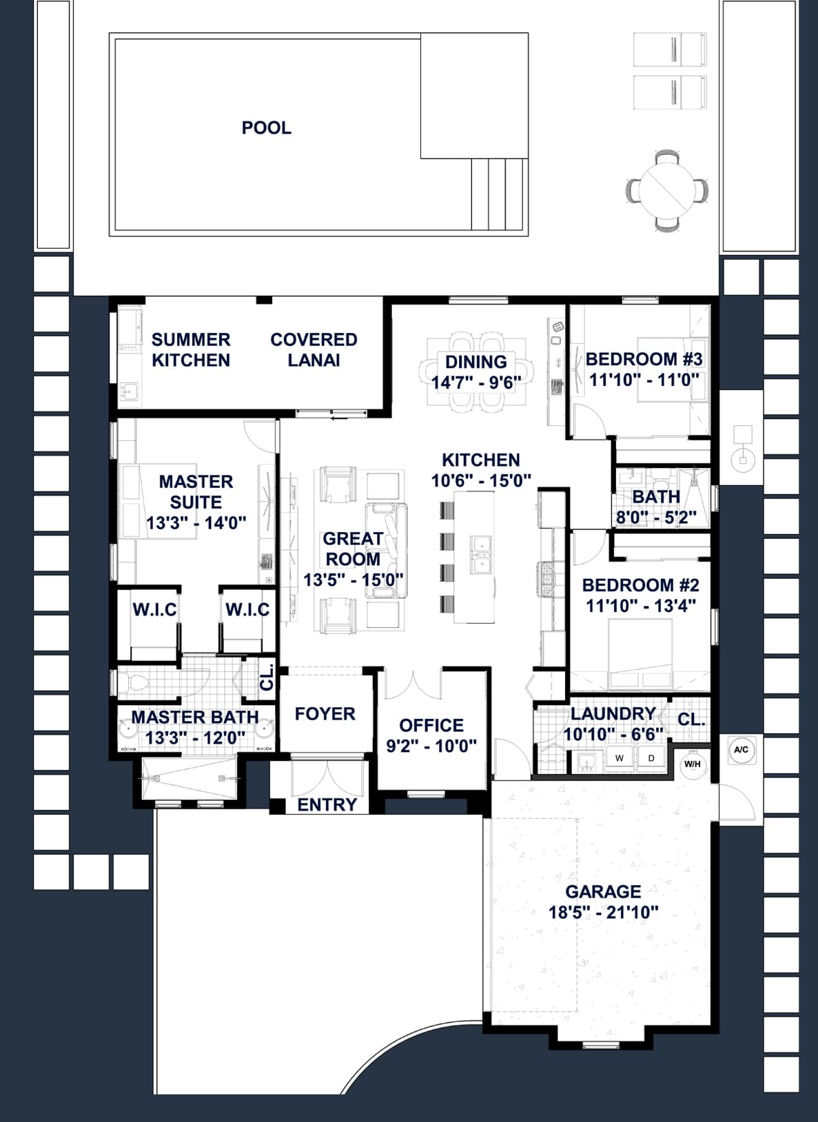 Hebe M1 (Extended Dining) 2D floor plan with dimensions