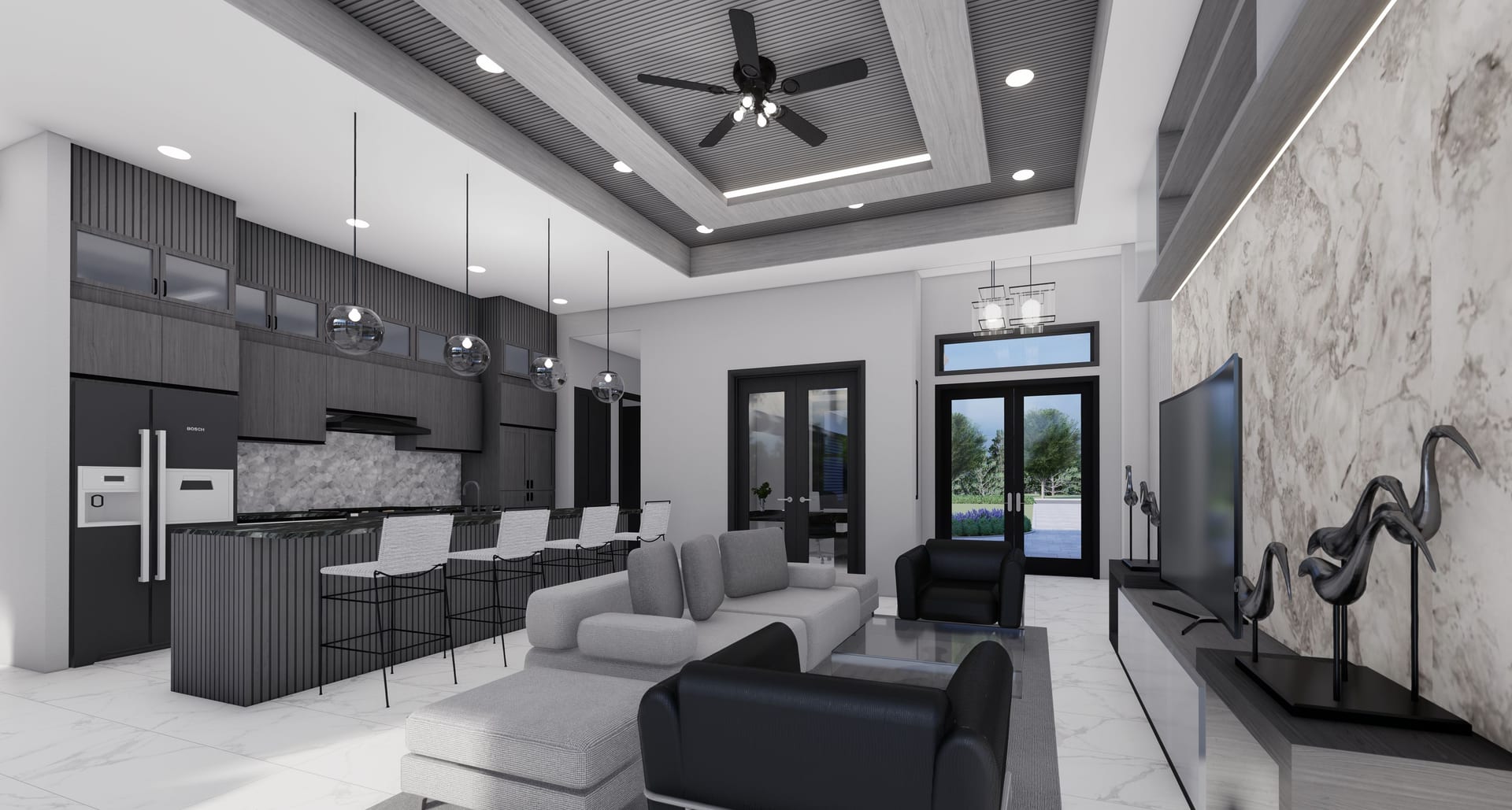 Hebe M1 (Extended Dining) living area, alternate view