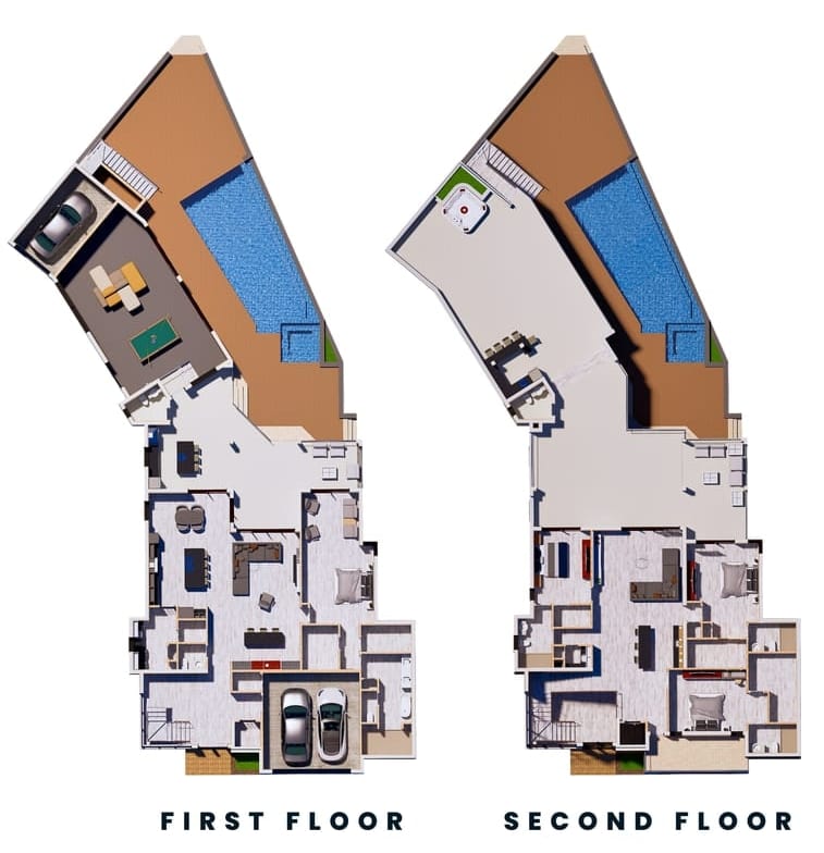 Hermes 2D floor plan with dimensions