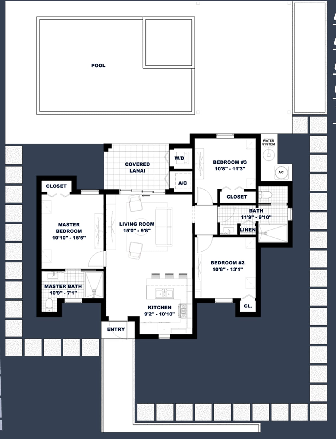 Ilus 2D floor plan with dimensions