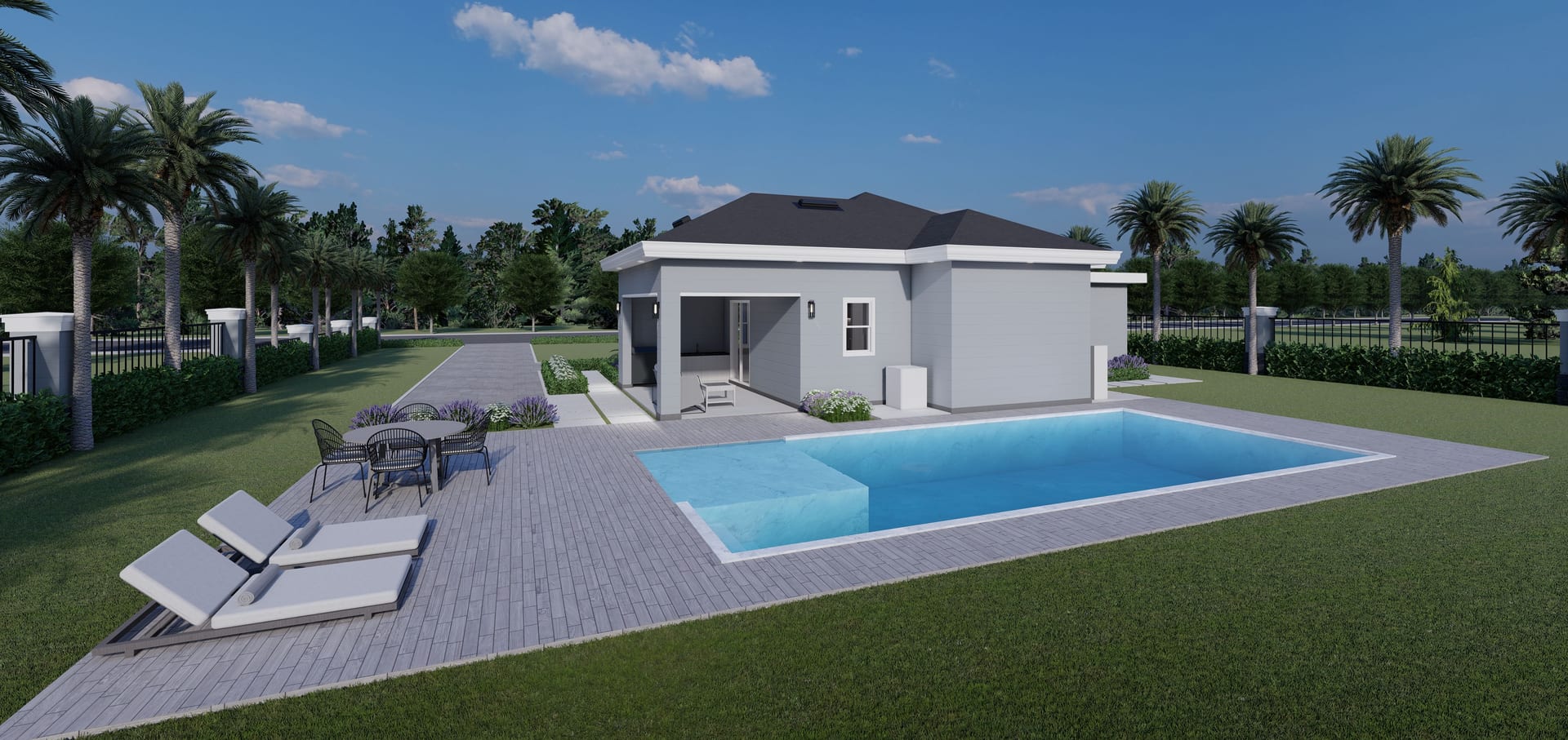Iolau OP1 (Enclosed Garage) rear facade