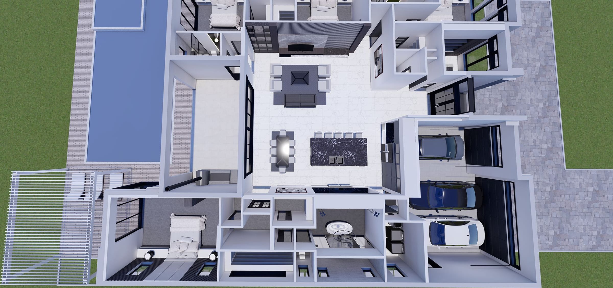 Kyrbas 3D floor plan, side view
