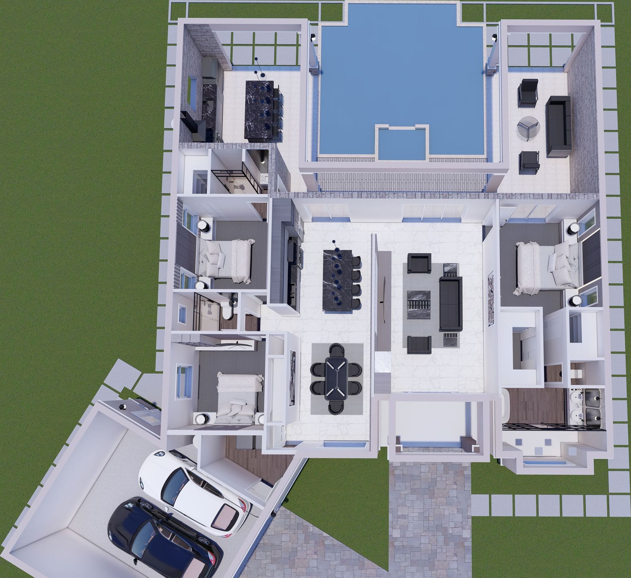 Myrina 3D floor plan, top-down
