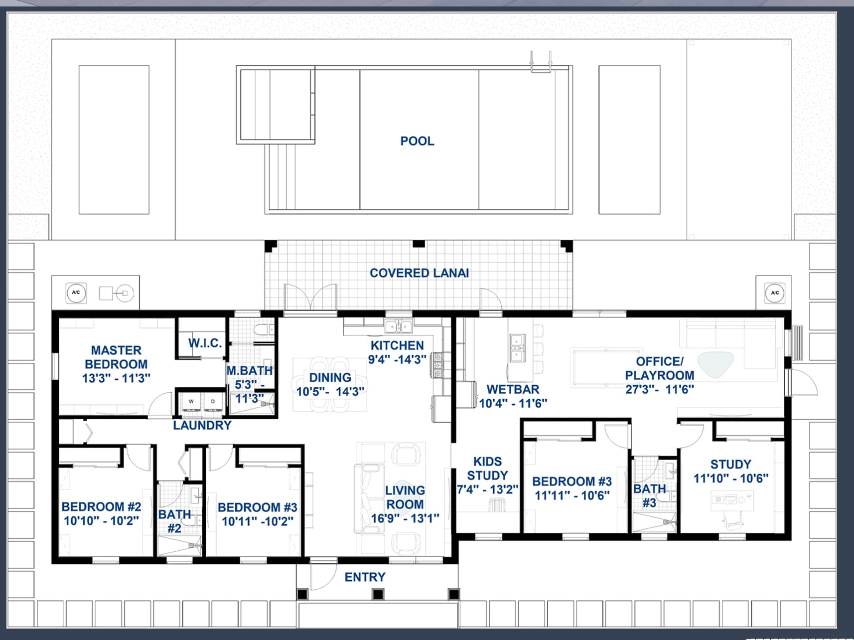 Nemesis 2D floor plan with dimensions