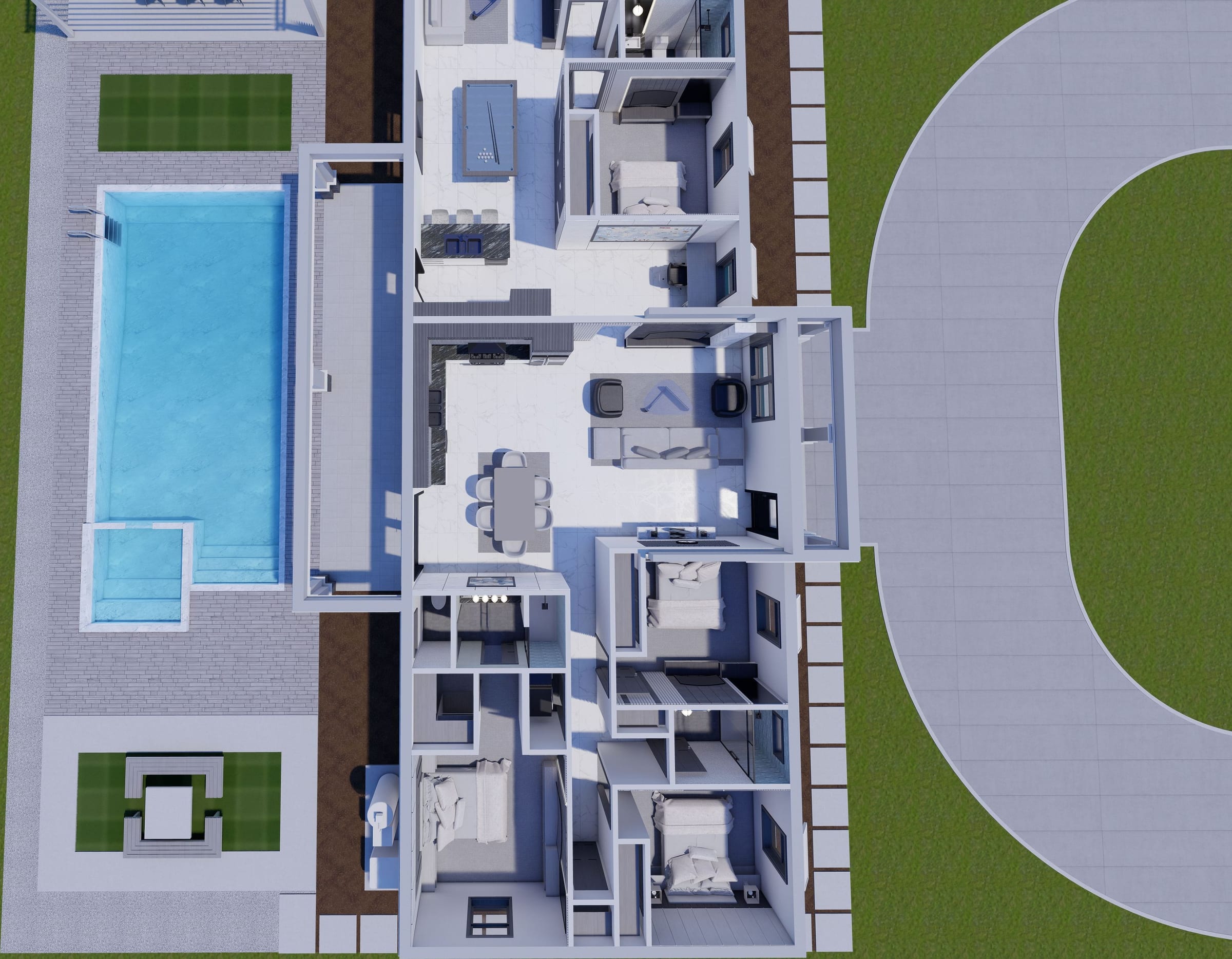 Nemesis 3D floor plan, side view