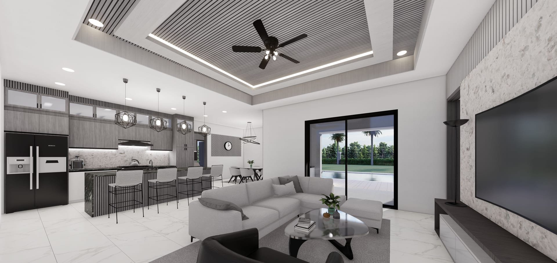 Nephele M1 living area, alternate view