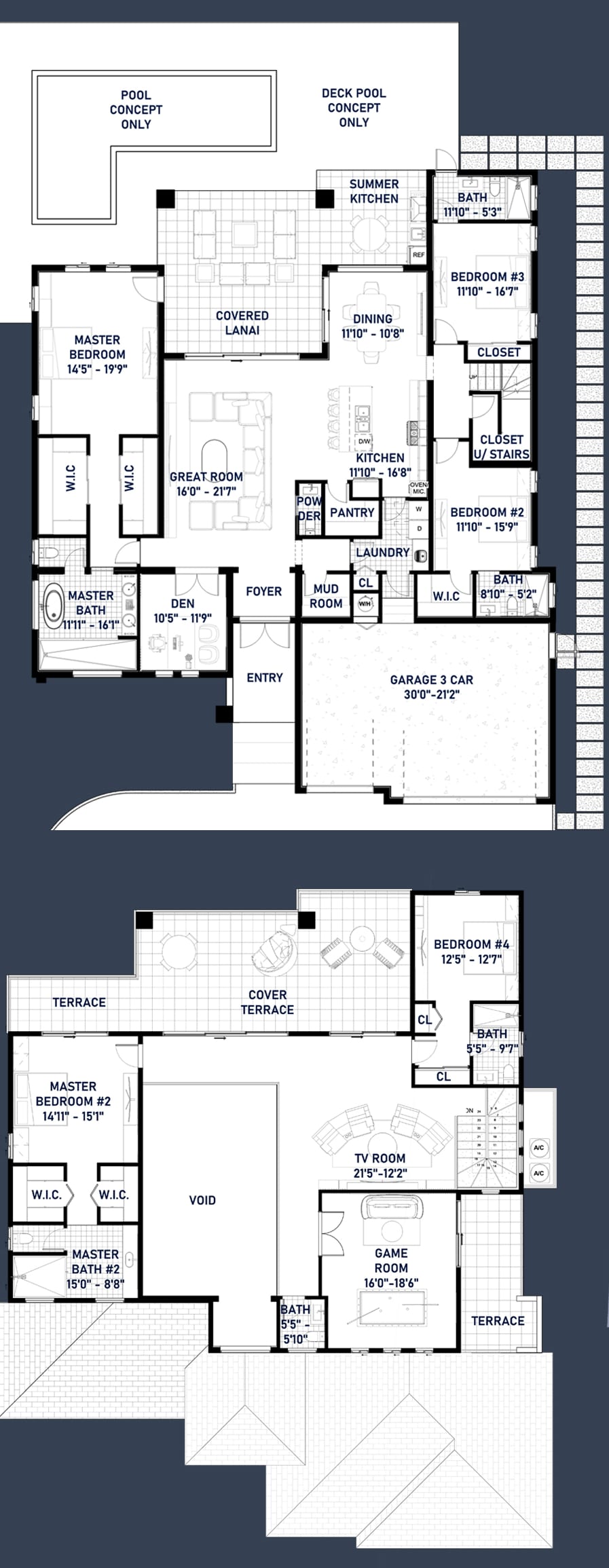 Nerites M1 2D floor plan with dimensions
