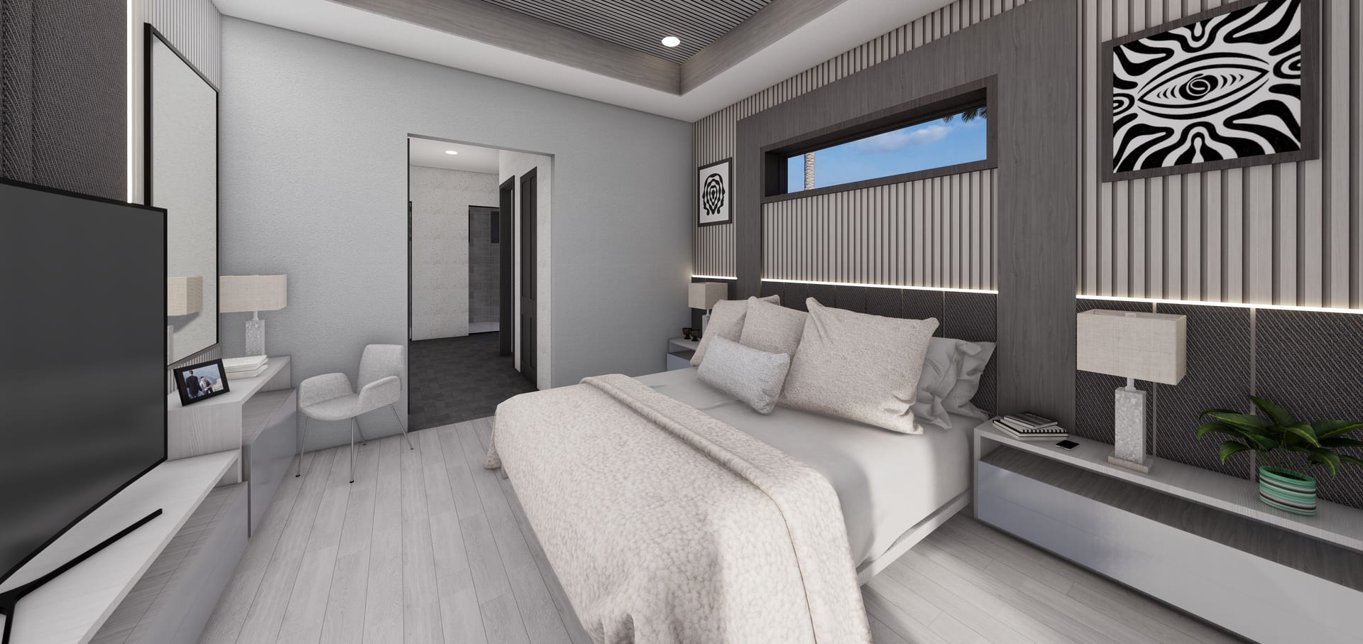 Nilus M1 (Summer Kitchen Extension) master bedroom