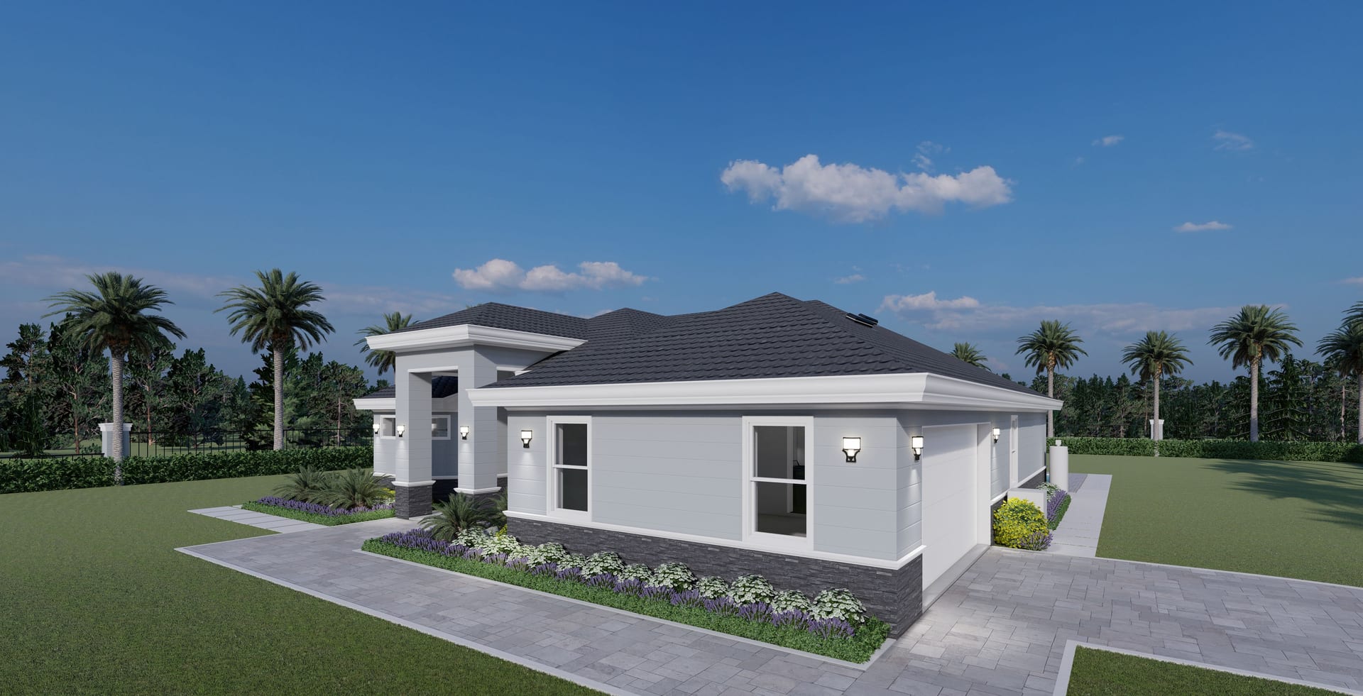Nilus OP2 Side Garage front-side facade