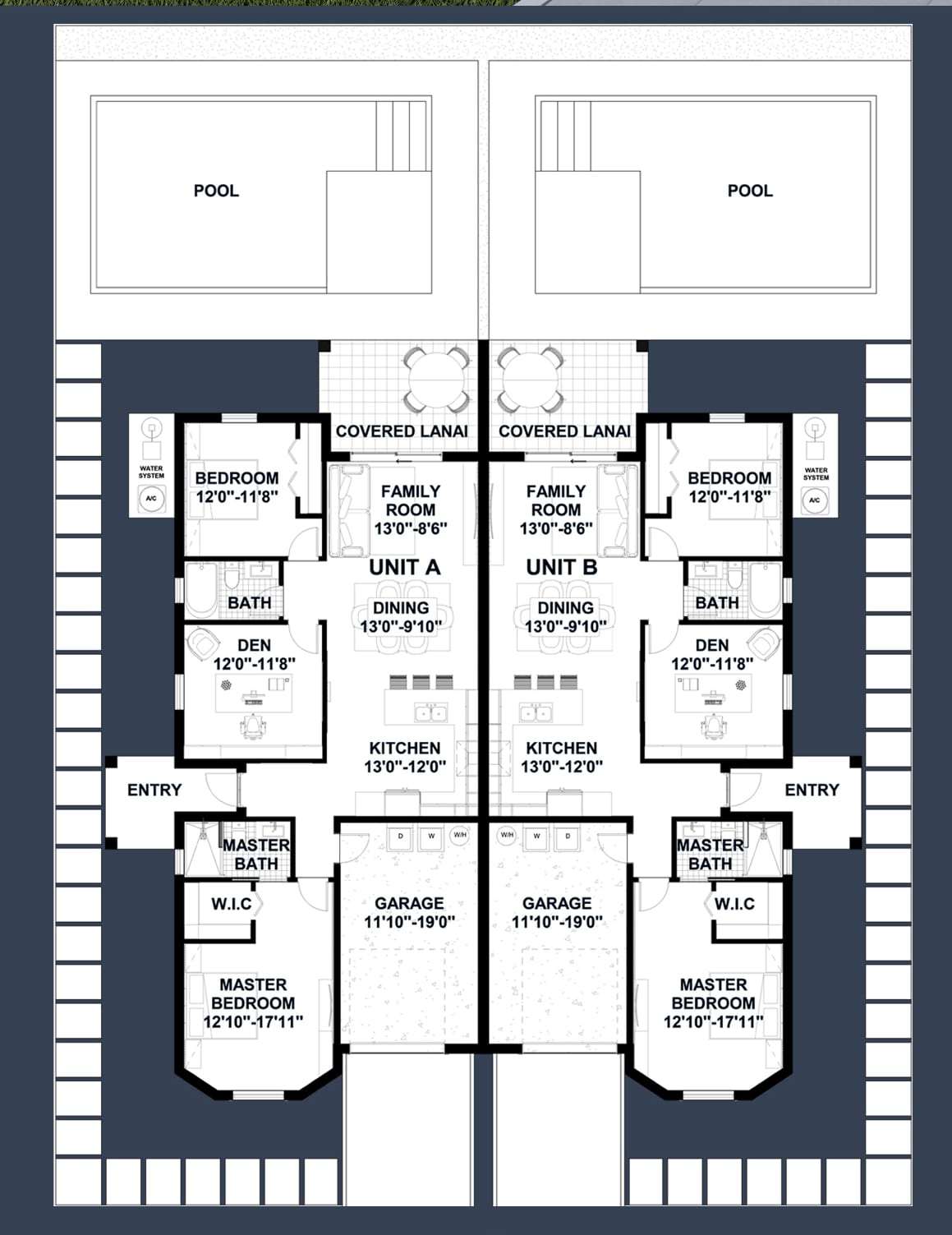 Nyx M3 2D floor plan with dimensions