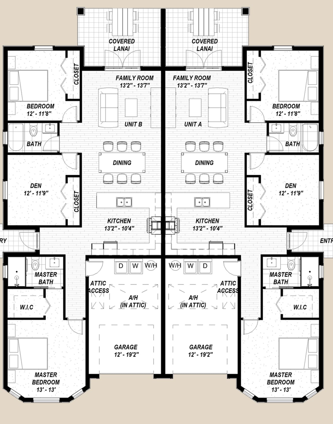 Nyx 2D floor plan with dimensions