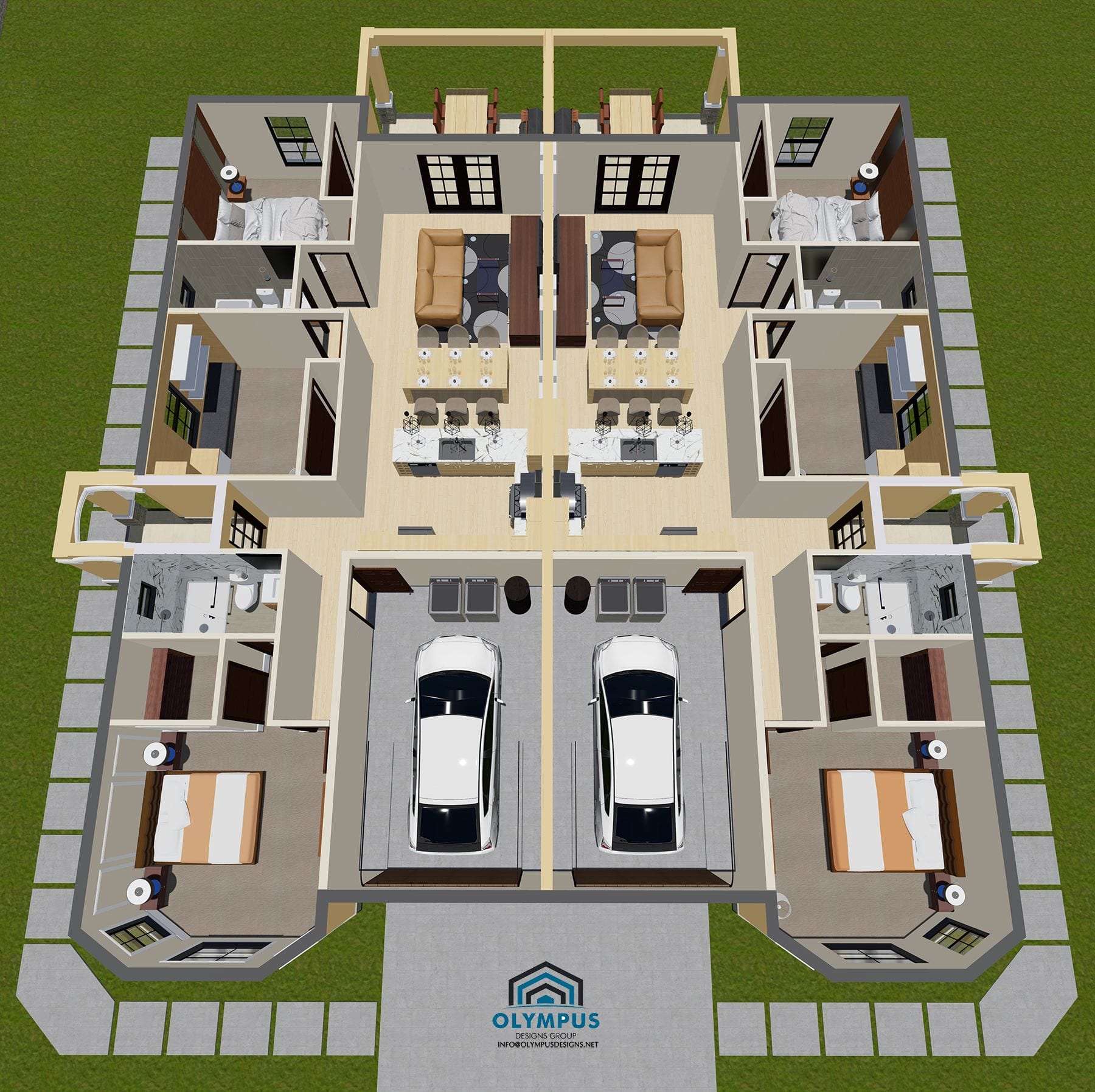 Nyx 3D floor plan, top-down