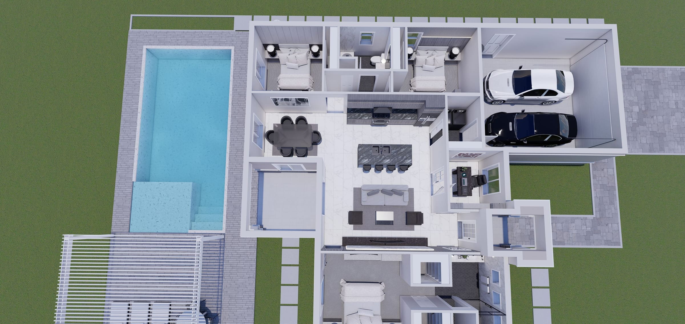 Oceanus 3D floor plan, side view