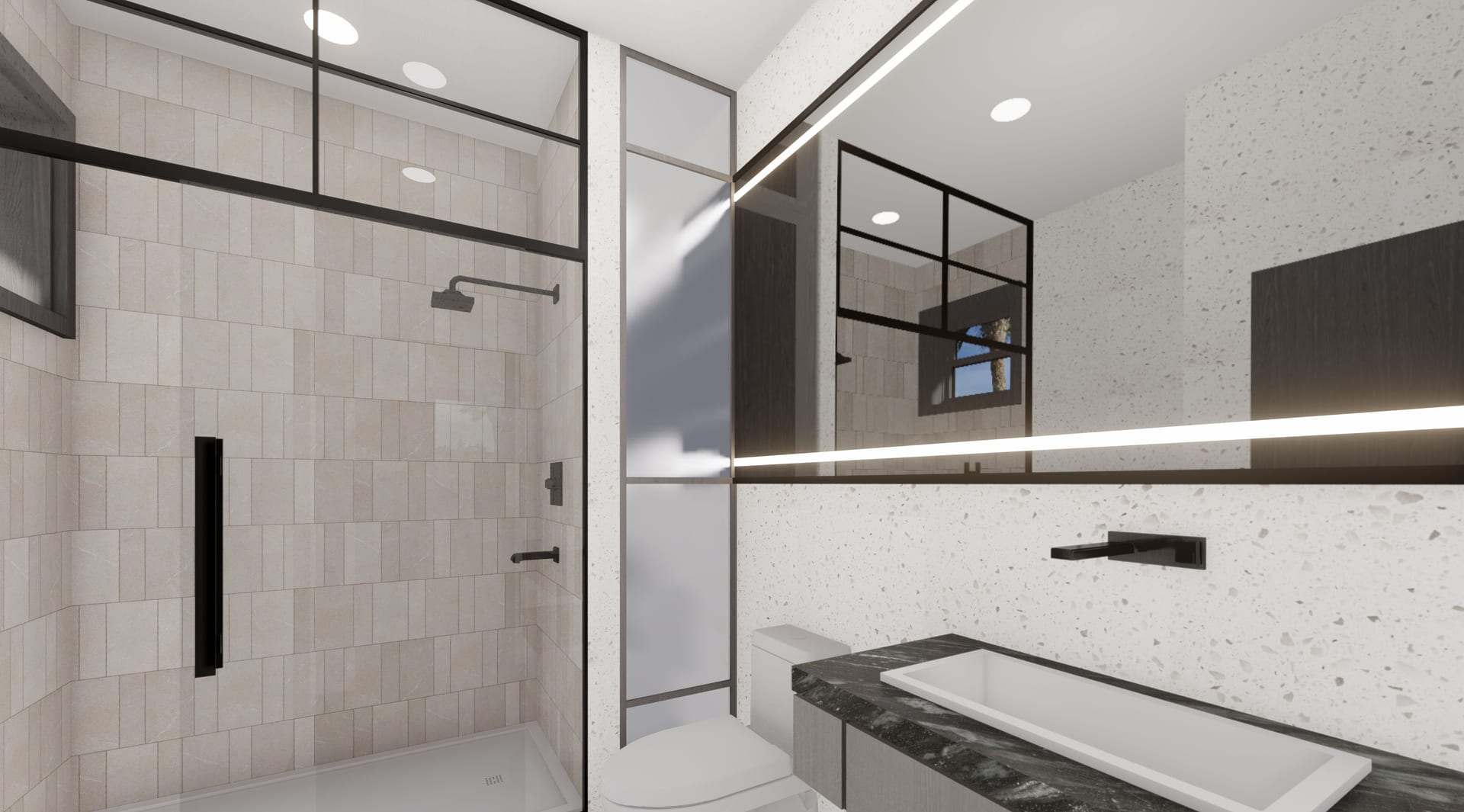 Oicles OP1. ADU master bath